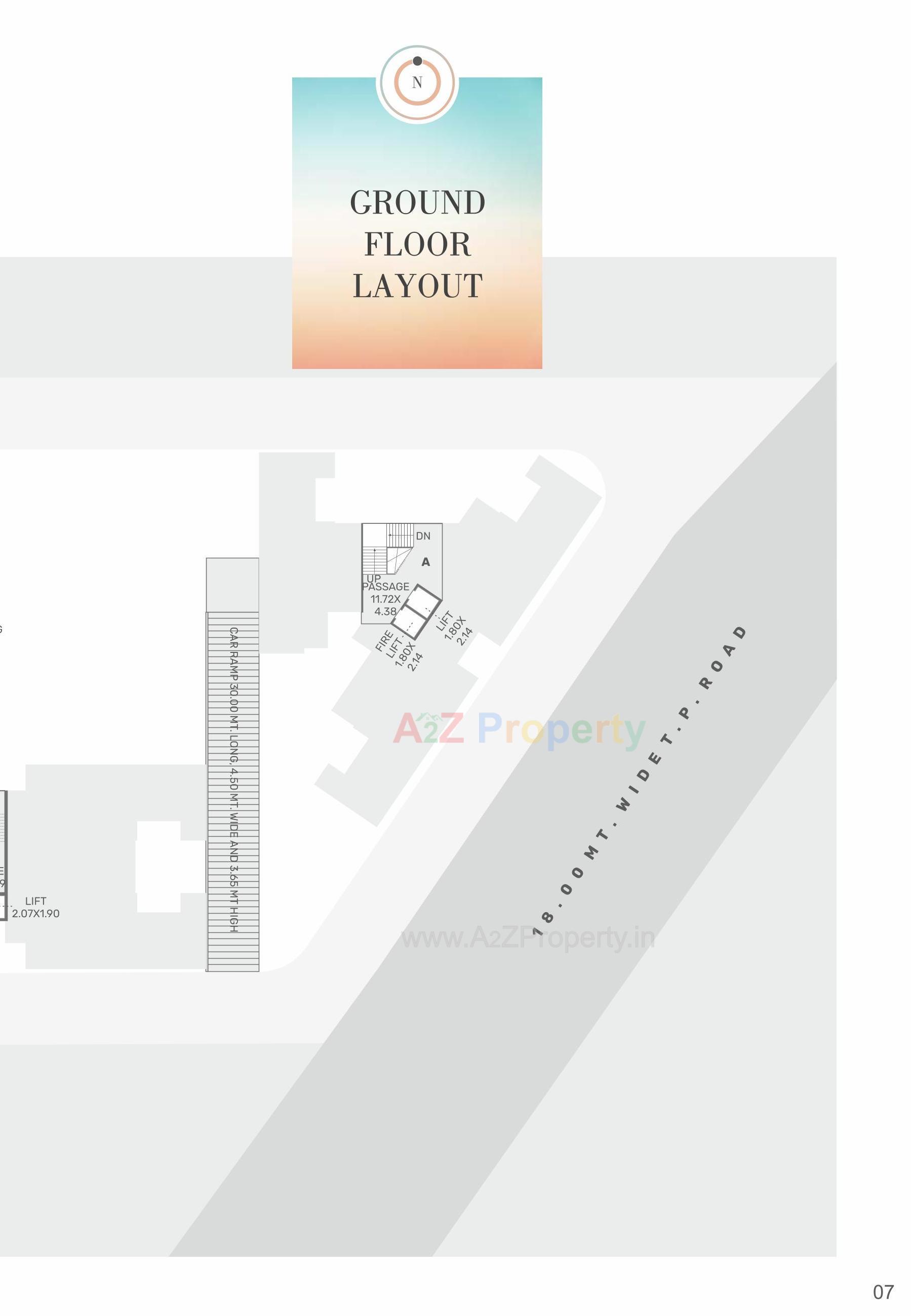 Layout of real estate project The Rise located at Harni, Vadodara, Gujarat