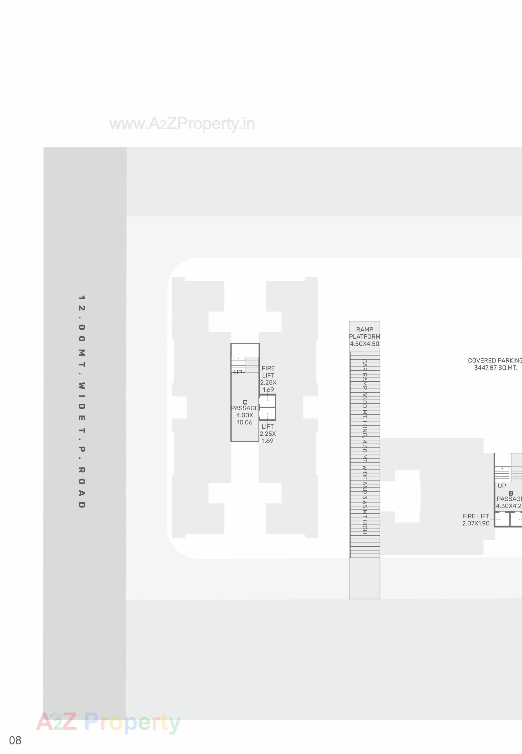Layout of real estate project The Rise located at Harni, Vadodara, Gujarat