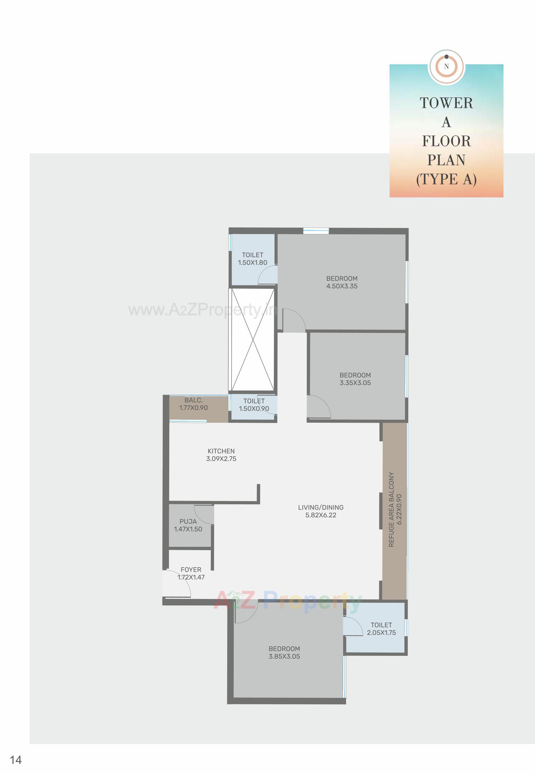 Layout of real estate project The Rise located at Harni, Vadodara, Gujarat
