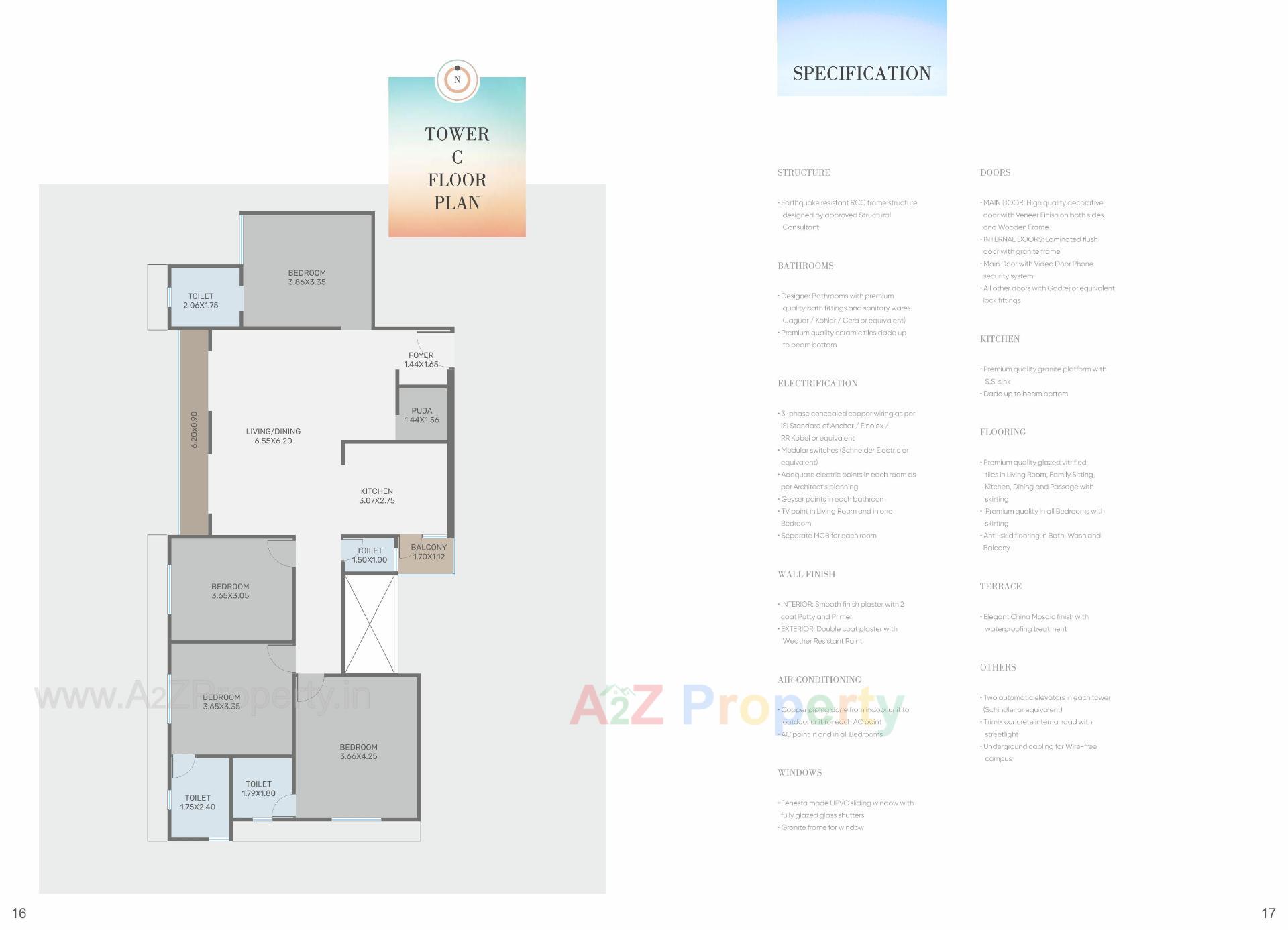 Layout of real estate project The Rise located at Harni, Vadodara, Gujarat