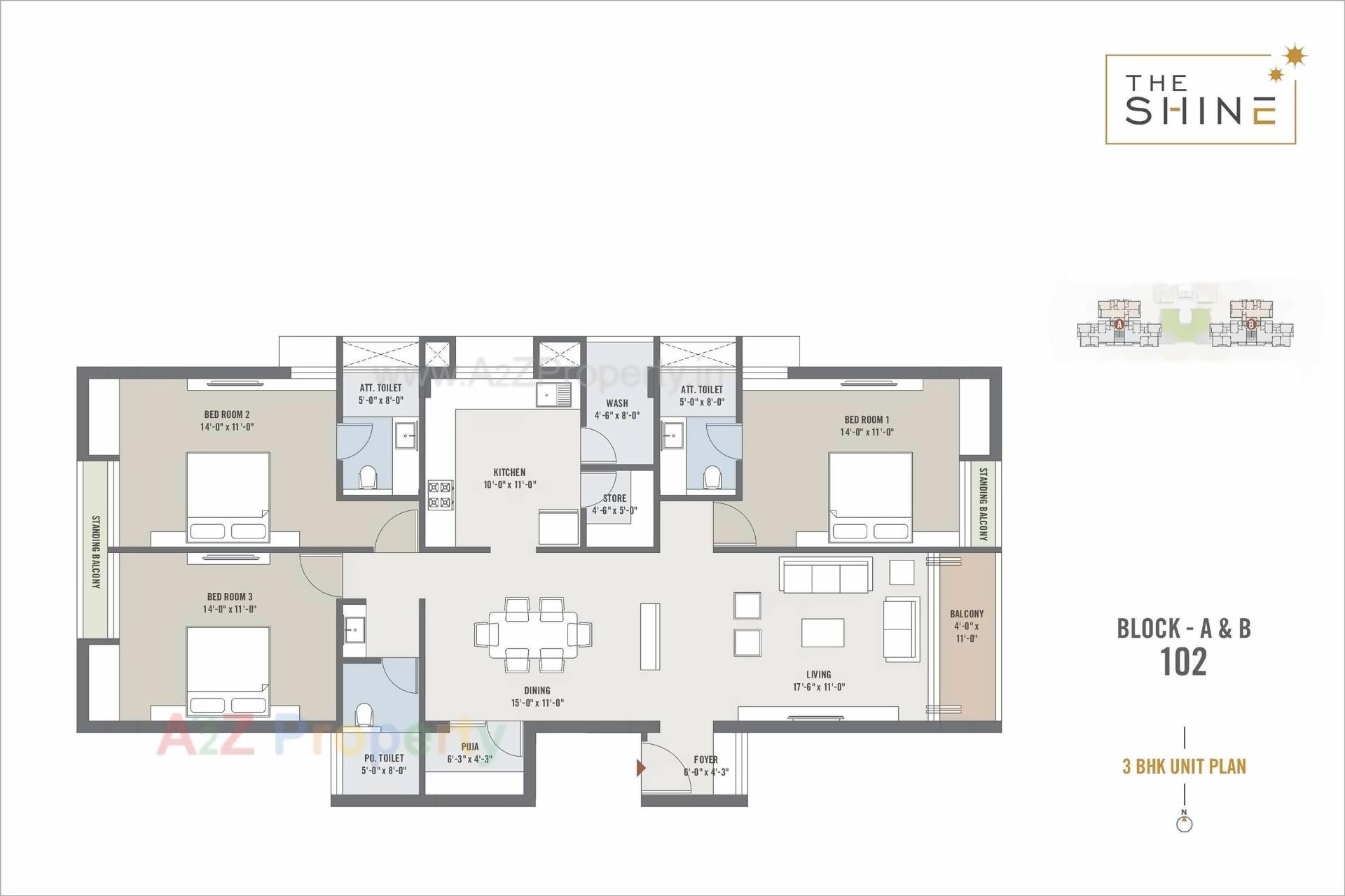 Layout of real estate project The Shine located at Harni, Vadodara, Gujarat