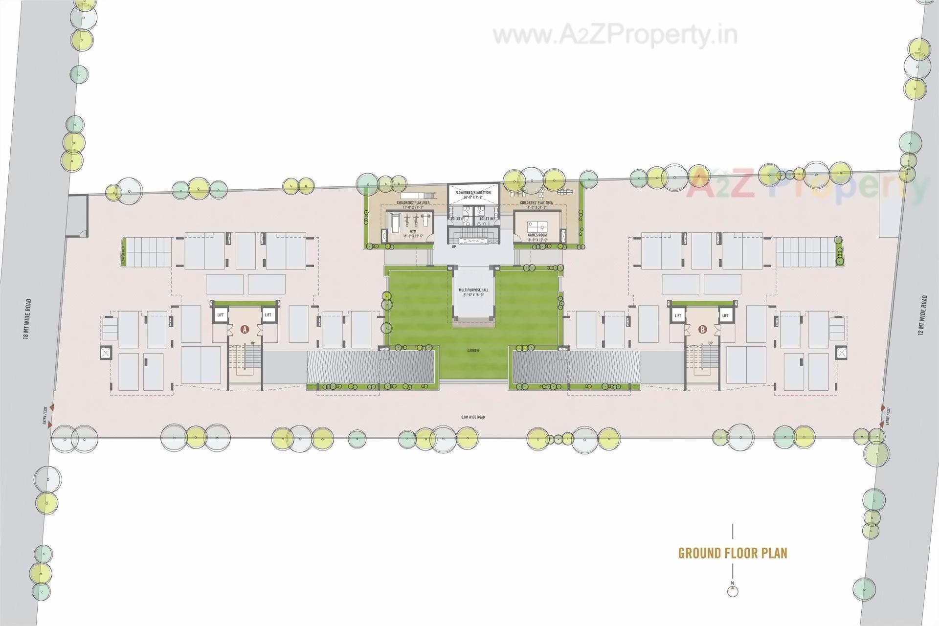 Layout of real estate project The Shine located at Harni, Vadodara, Gujarat
