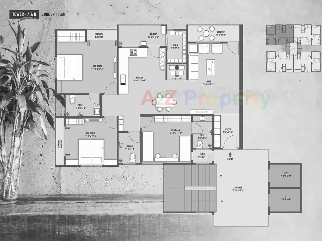 Layout of real estate project The Signature located at Harni, Vadodara, Gujarat