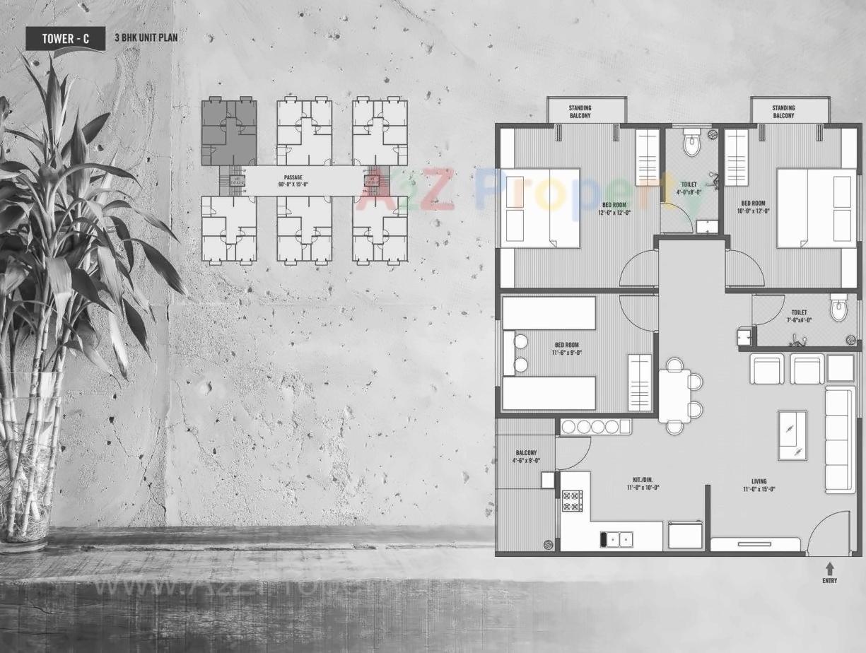 Layout of real estate project The Signature located at Harni, Vadodara, Gujarat