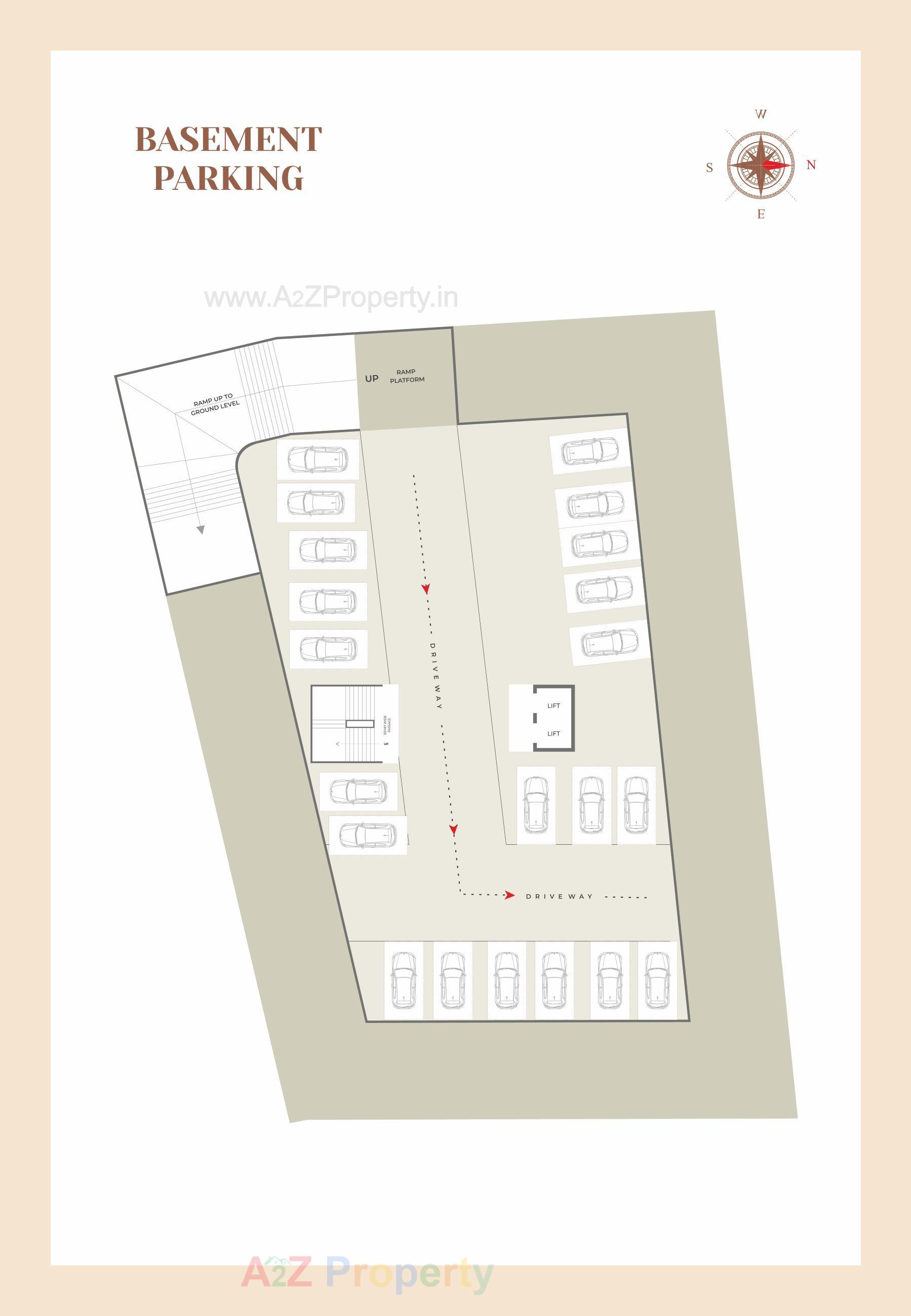Layout of real estate project The Solitaire located at Bhayli, Vadodara, Gujarat