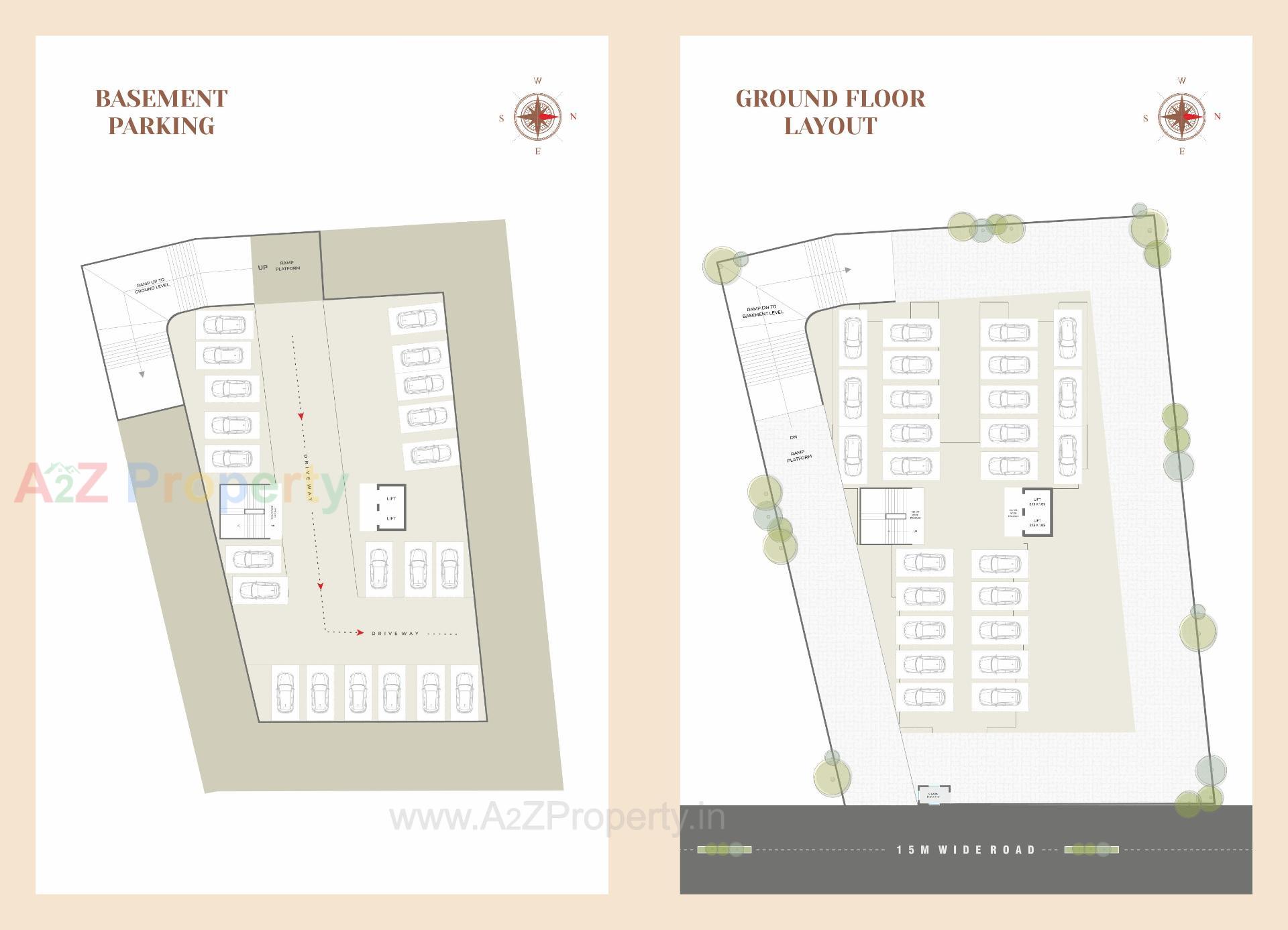 Layout of real estate project The Solitaire located at Bhayli, Vadodara, Gujarat