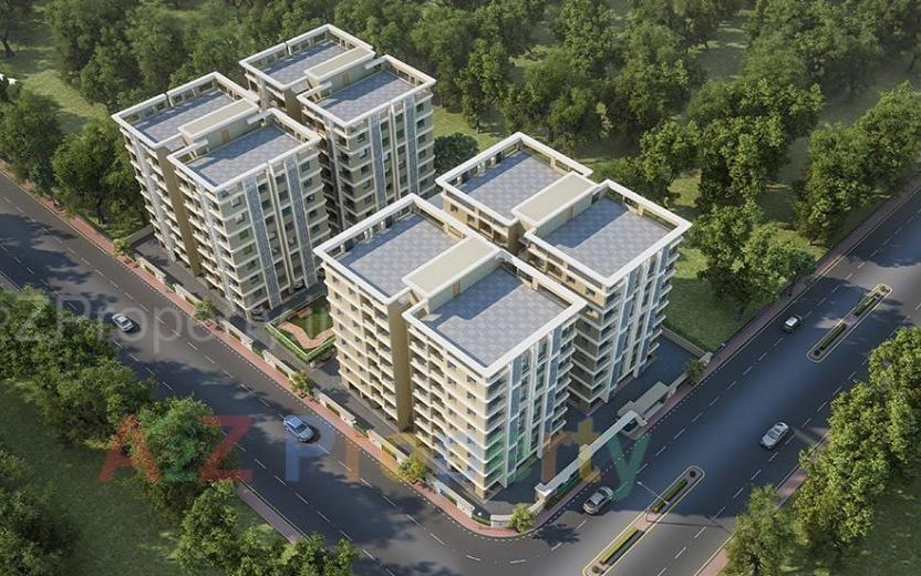 3D Elevation of real estate project The Status located at Harni, Vadodara, Gujarat