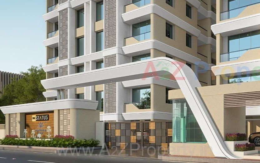 3D Elevation of real estate project The Status located at Harni, Vadodara, Gujarat