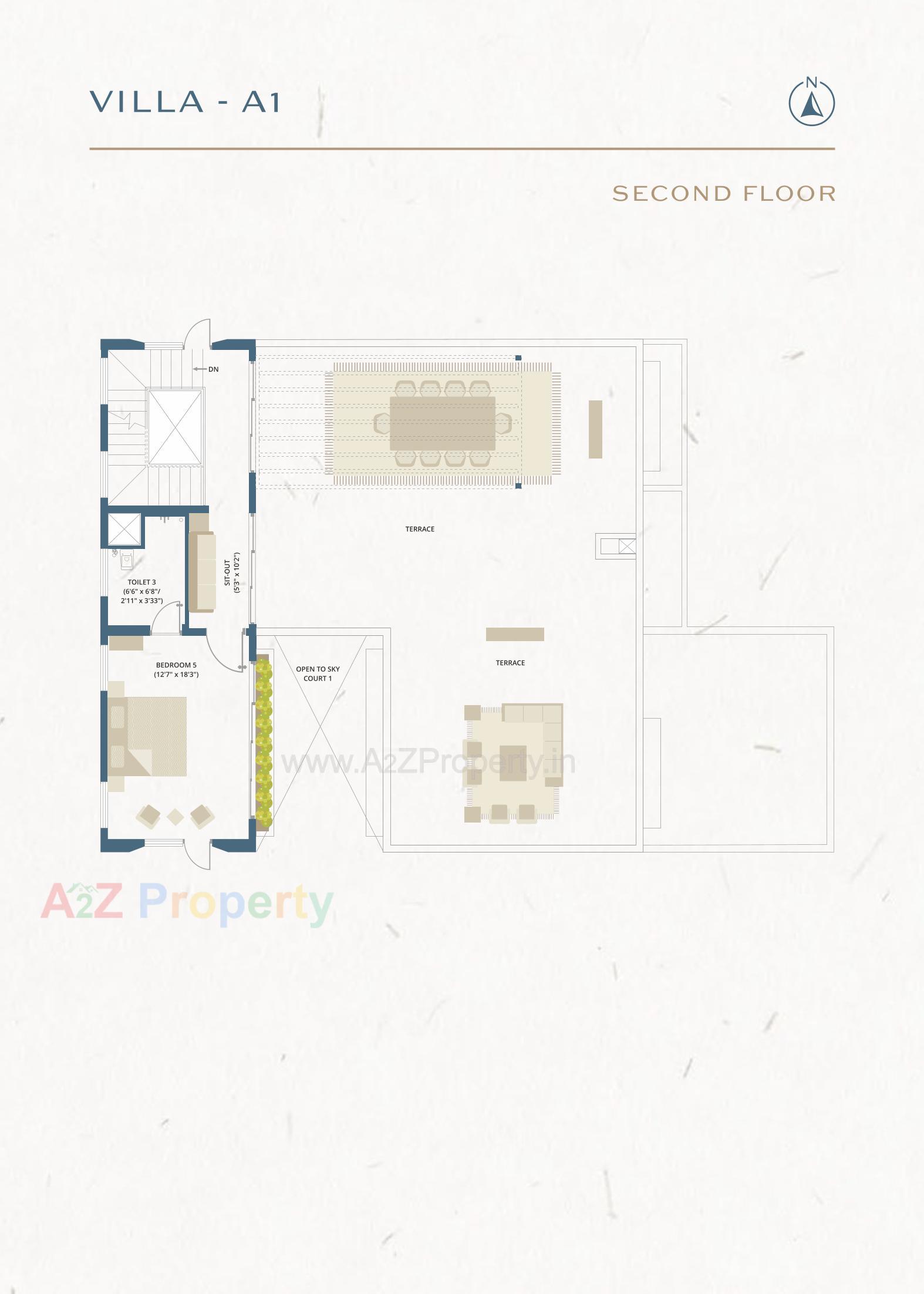 Layout of real estate project The Villas located at Gorwa, Vadodara, Gujarat