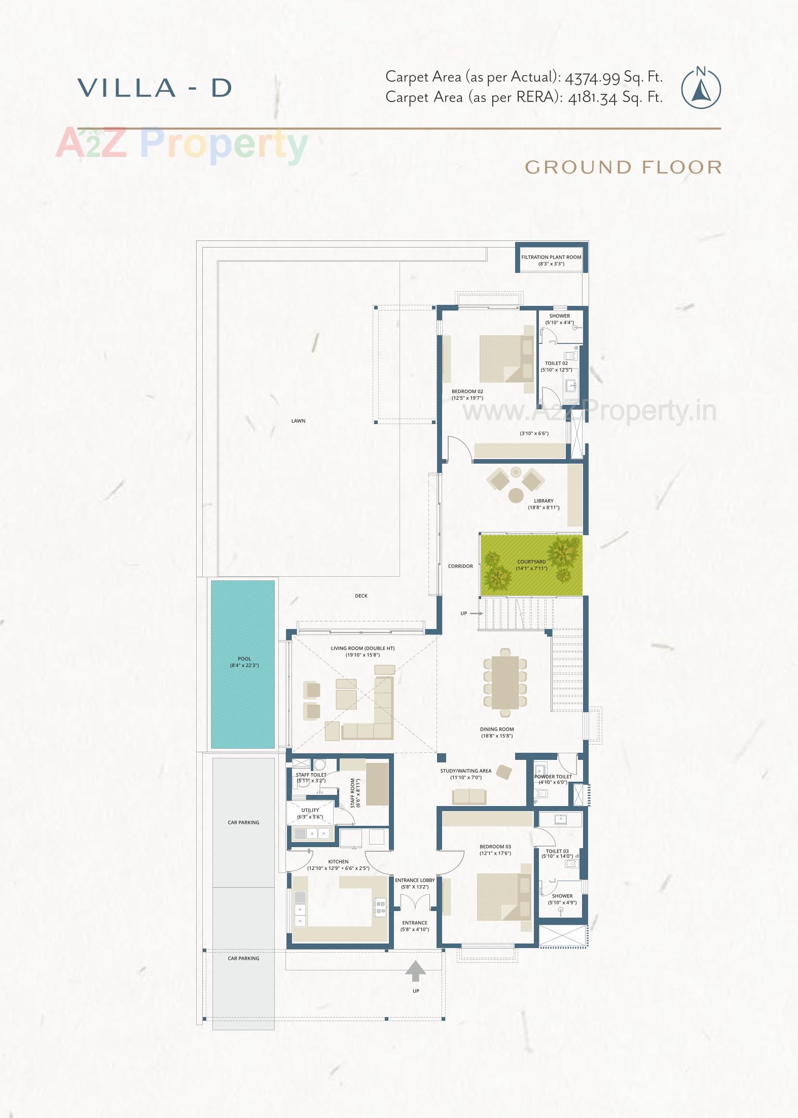 Layout of real estate project The Villas located at Gorwa, Vadodara, Gujarat