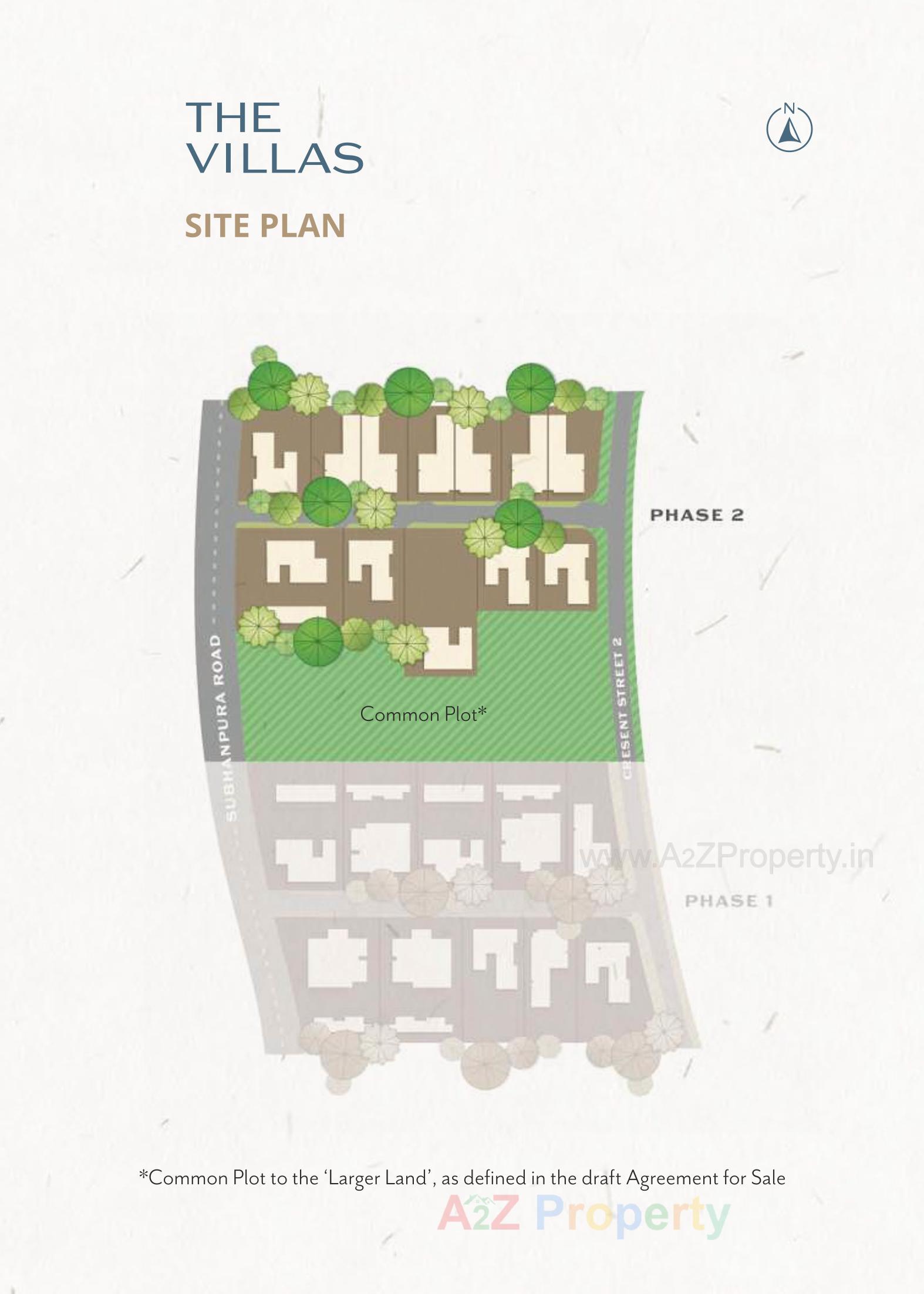 Layout of real estate project The Villas located at Gorwa, Vadodara, Gujarat