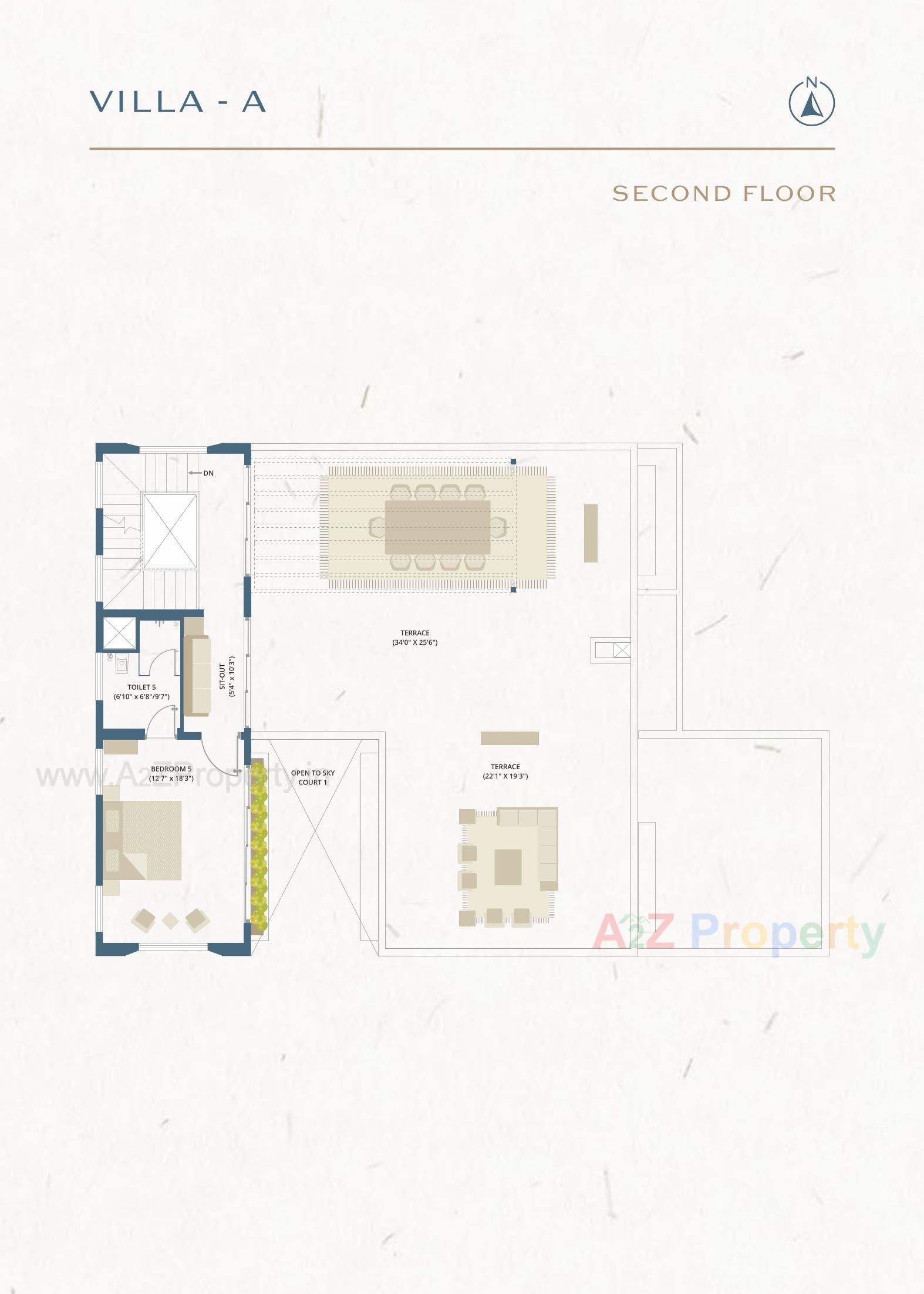 Layout of real estate project The Villas located at Gorwa, Vadodara, Gujarat