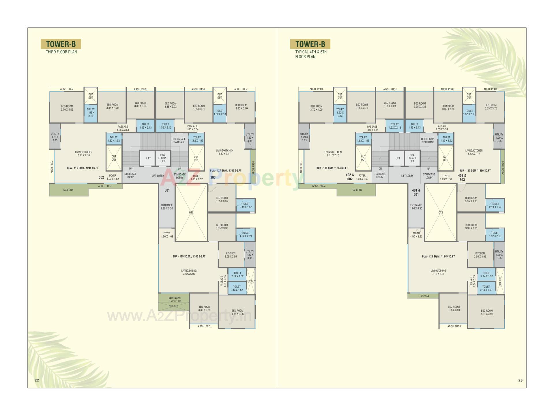 Layout of real estate project The Vista Residential located at Kasba, Vadodara, Gujarat