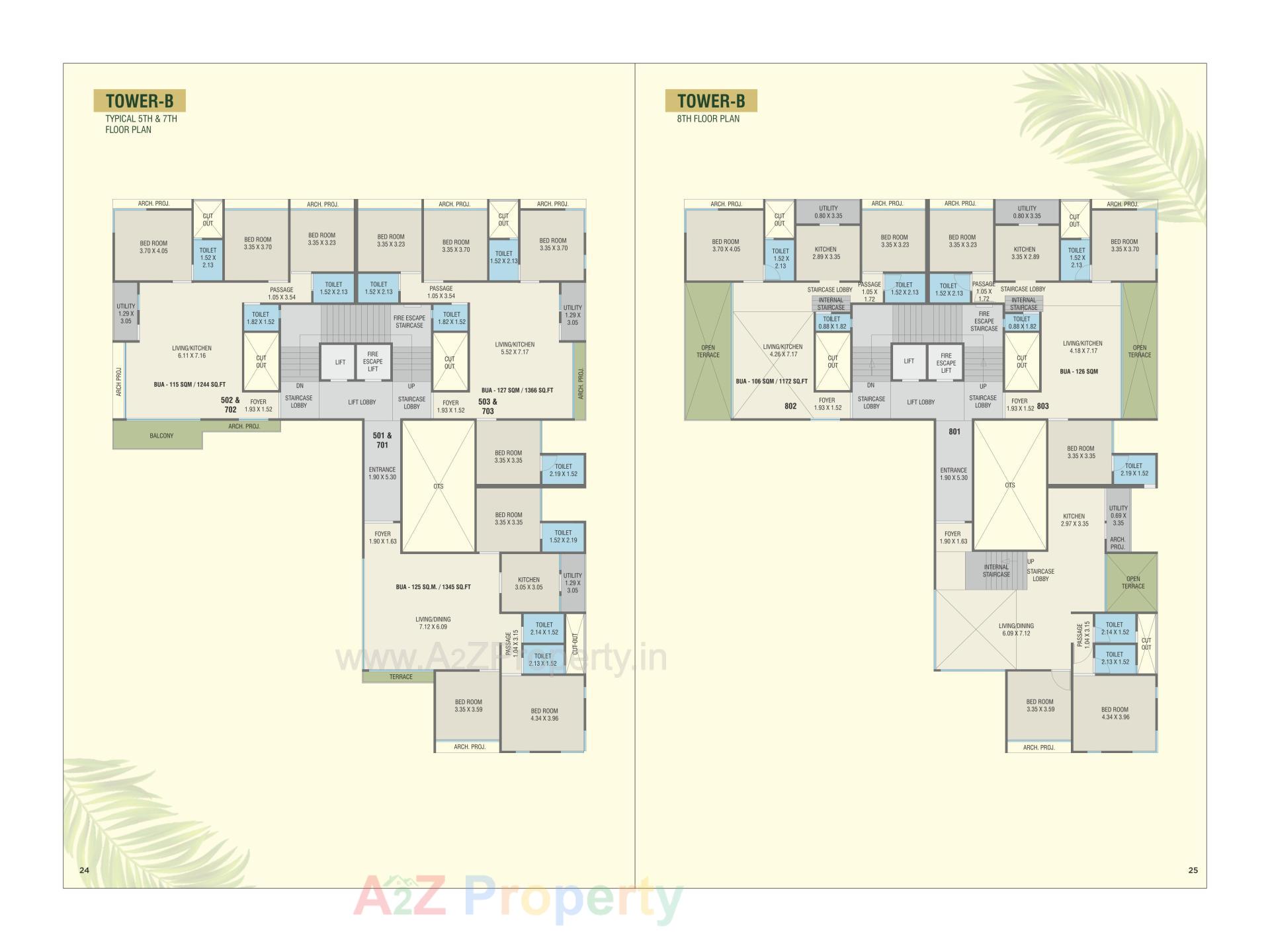 Layout of real estate project The Vista Residential located at Kasba, Vadodara, Gujarat