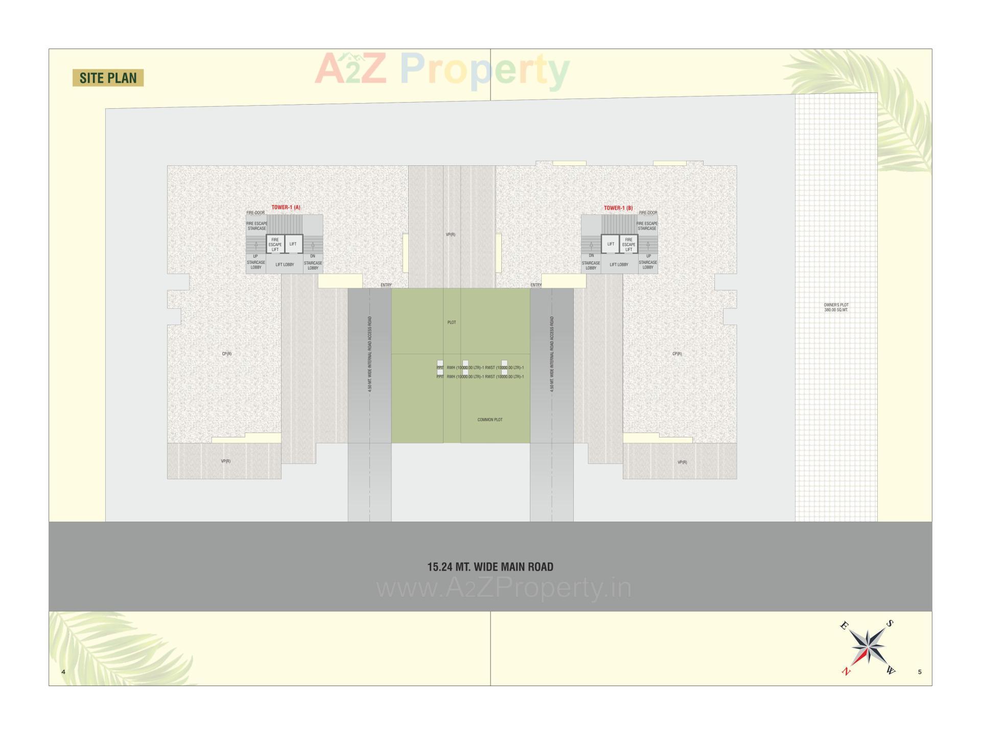 Layout of real estate project The Vista Residential located at Kasba, Vadodara, Gujarat