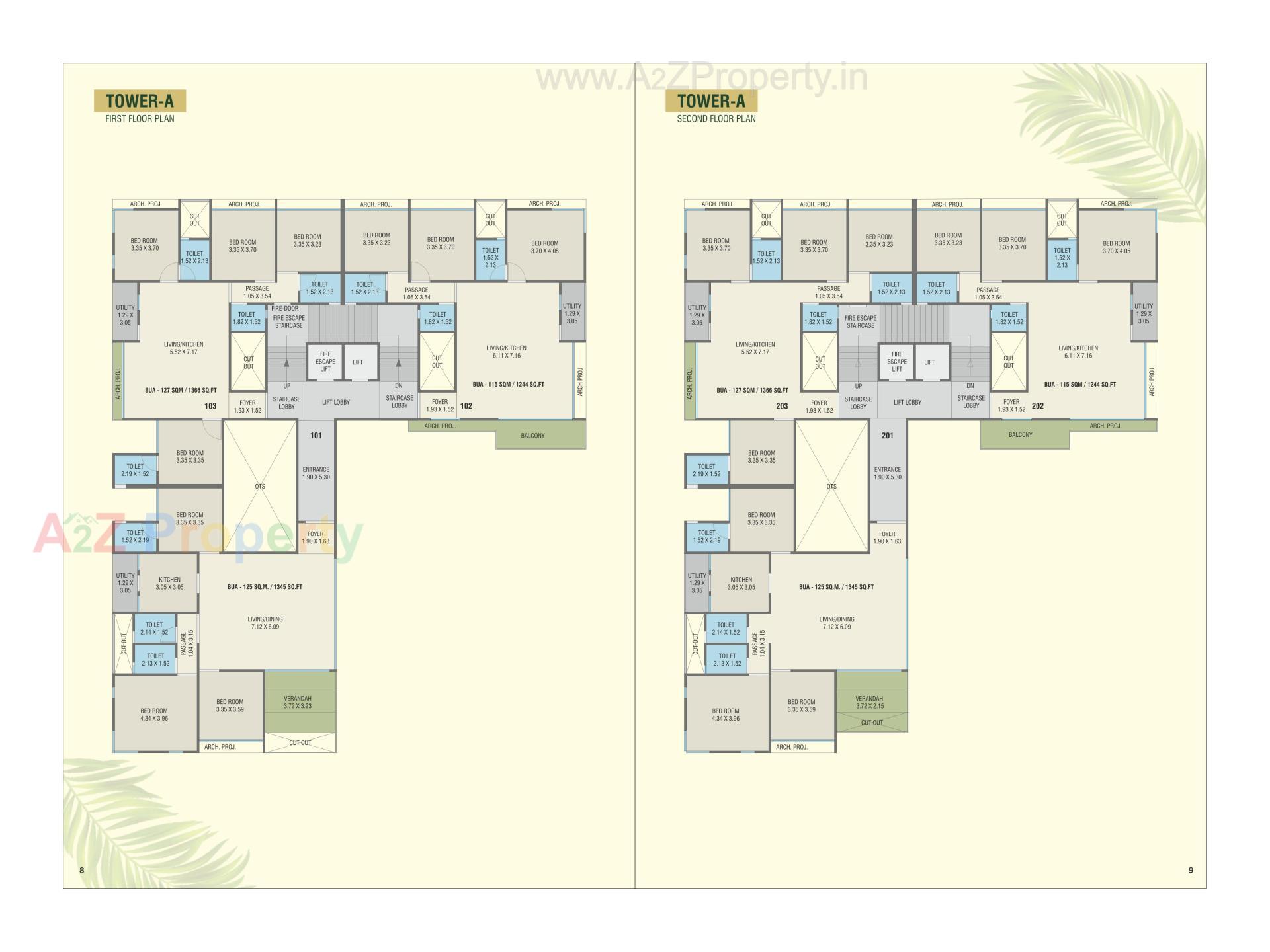 Layout of real estate project The Vista Residential located at Kasba, Vadodara, Gujarat