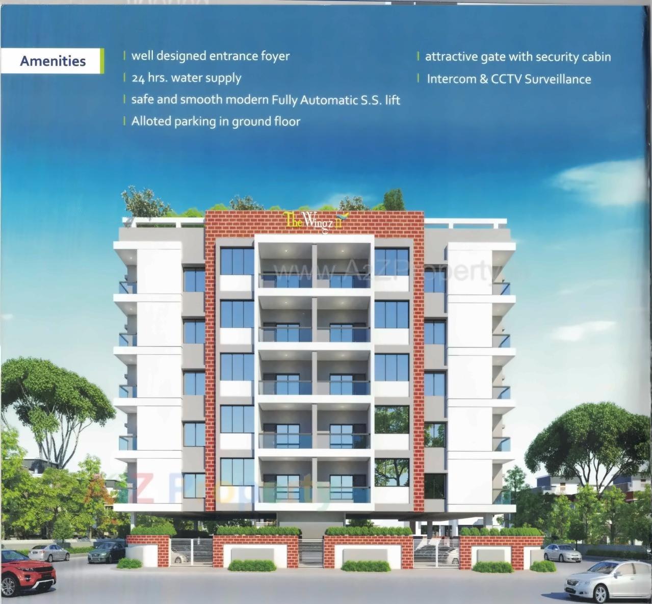 3D Elevation of real estate project Thez Ii located at Gorva, Vadodara, Gujarat