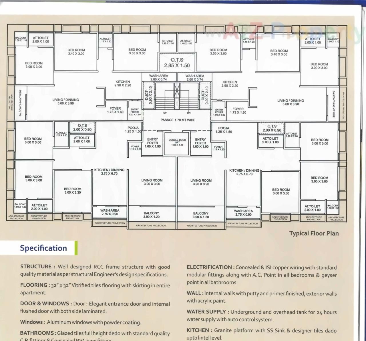 Layout of real estate project Thez Ii located at Gorva, Vadodara, Gujarat