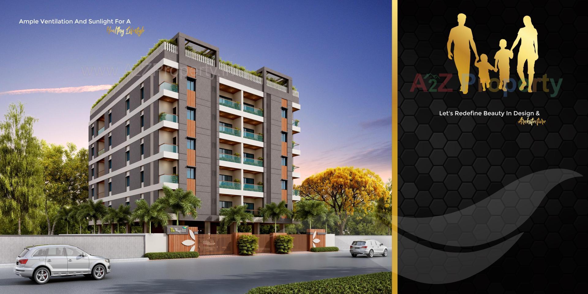 3D Elevation of real estate project Thez located at Gotri, Vadodara, Gujarat