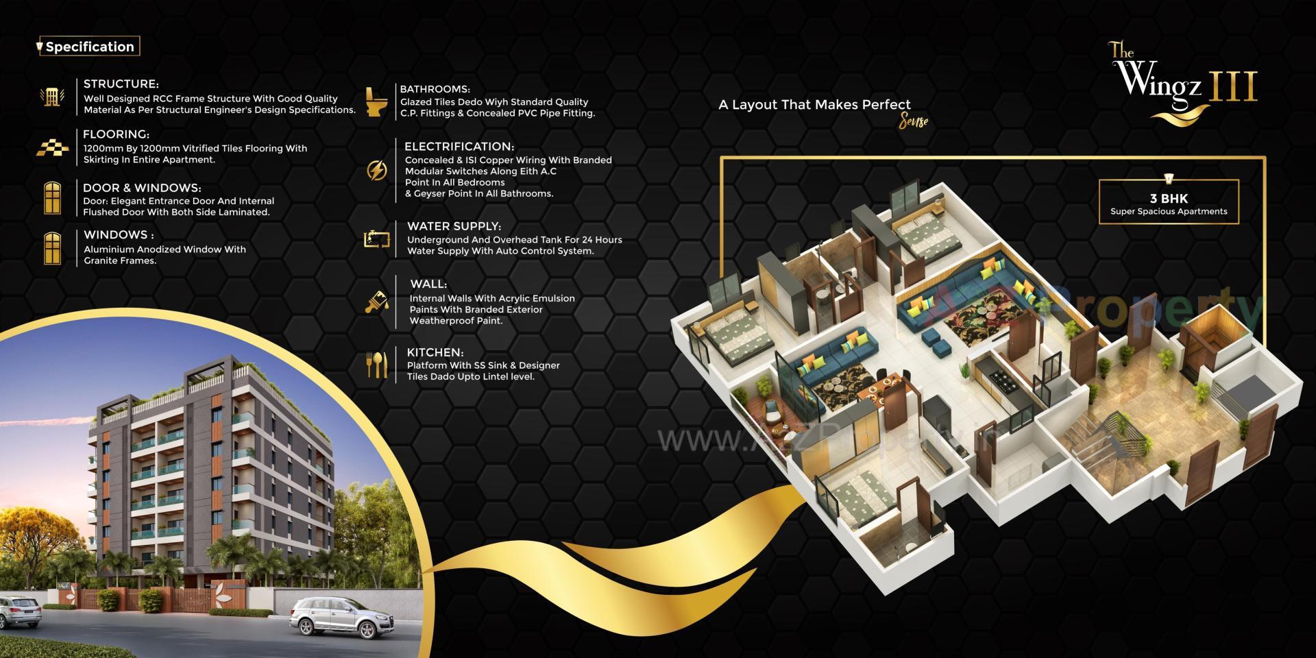  of real estate project Thez located at Gotri, Vadodara, Gujarat