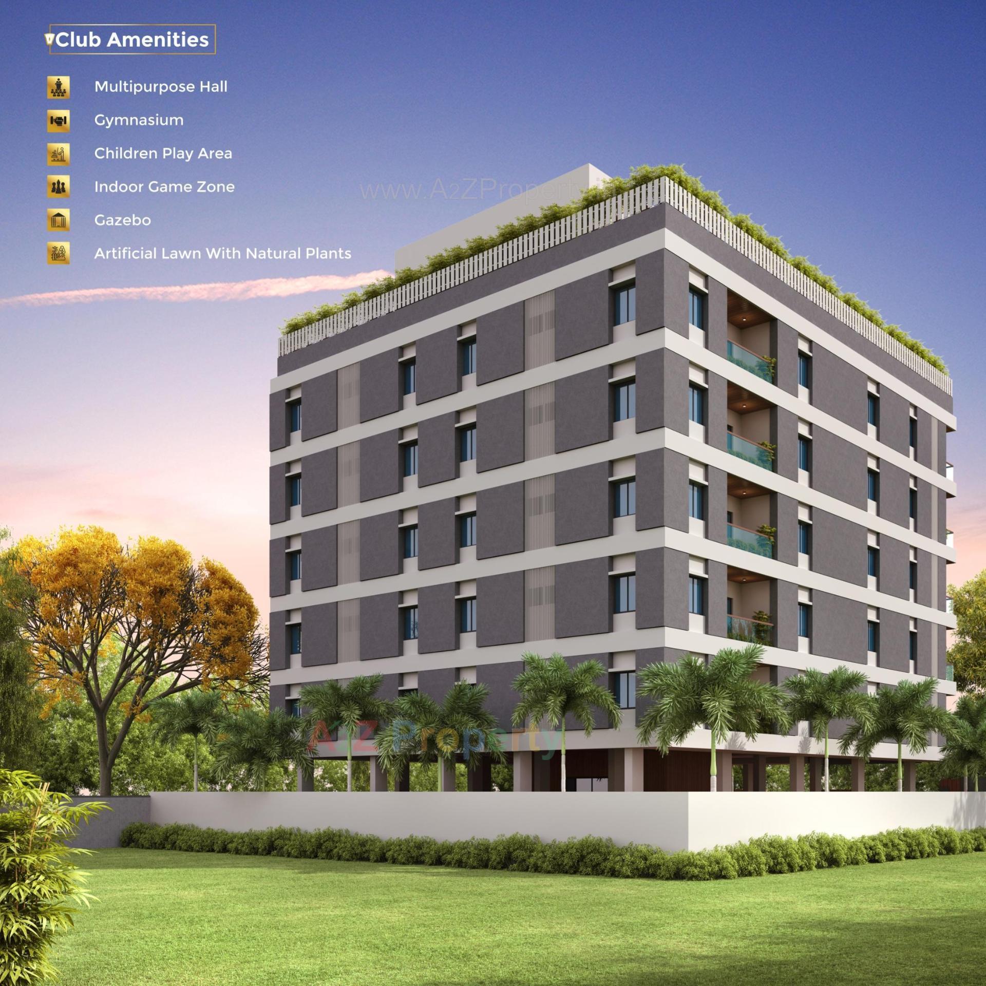 3D Elevation of real estate project Thez located at Gotri, Vadodara, Gujarat