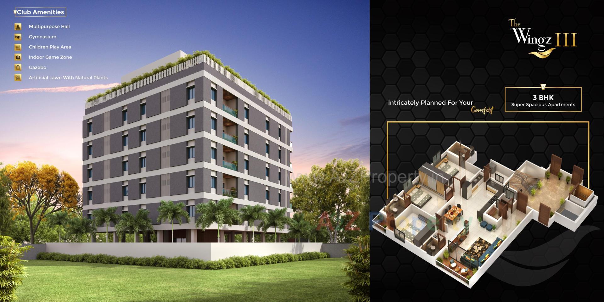 3D Elevation of real estate project Thez located at Gotri, Vadodara, Gujarat