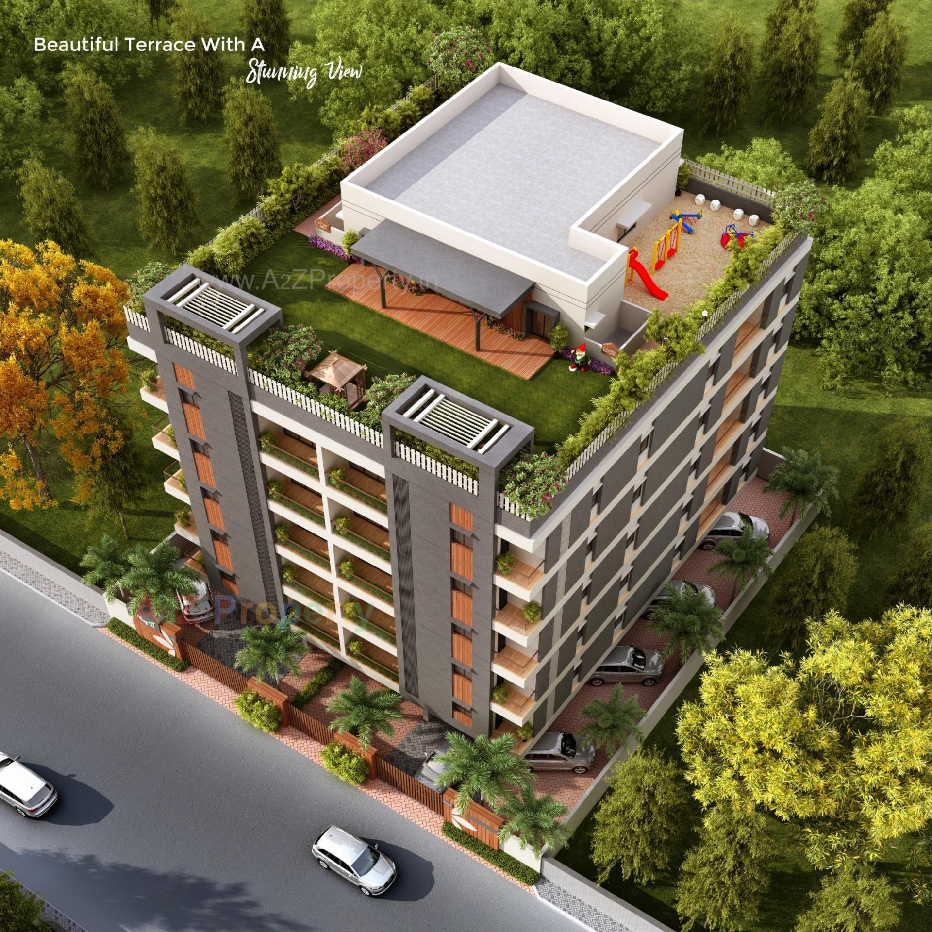 3D Elevation of real estate project Thez located at Gotri, Vadodara, Gujarat
