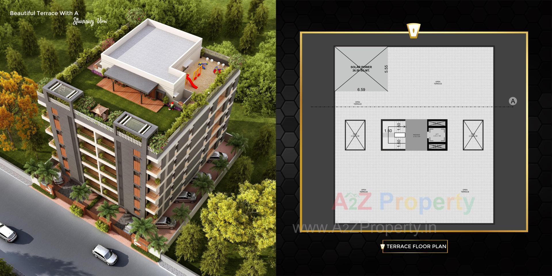 Layout of real estate project Thez located at Gotri, Vadodara, Gujarat