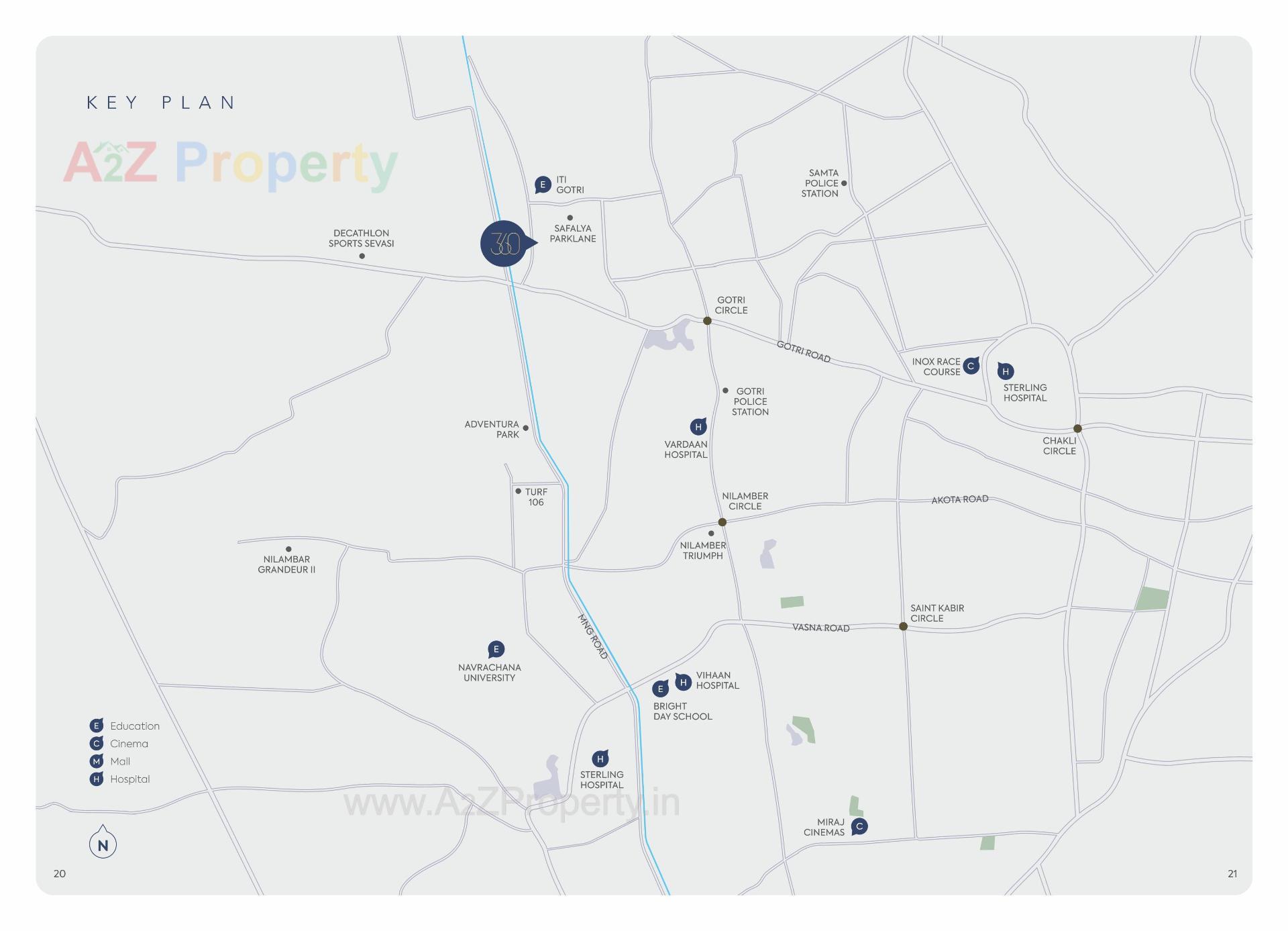  of real estate project Three60 located at Gotri, Vadodara, Gujarat