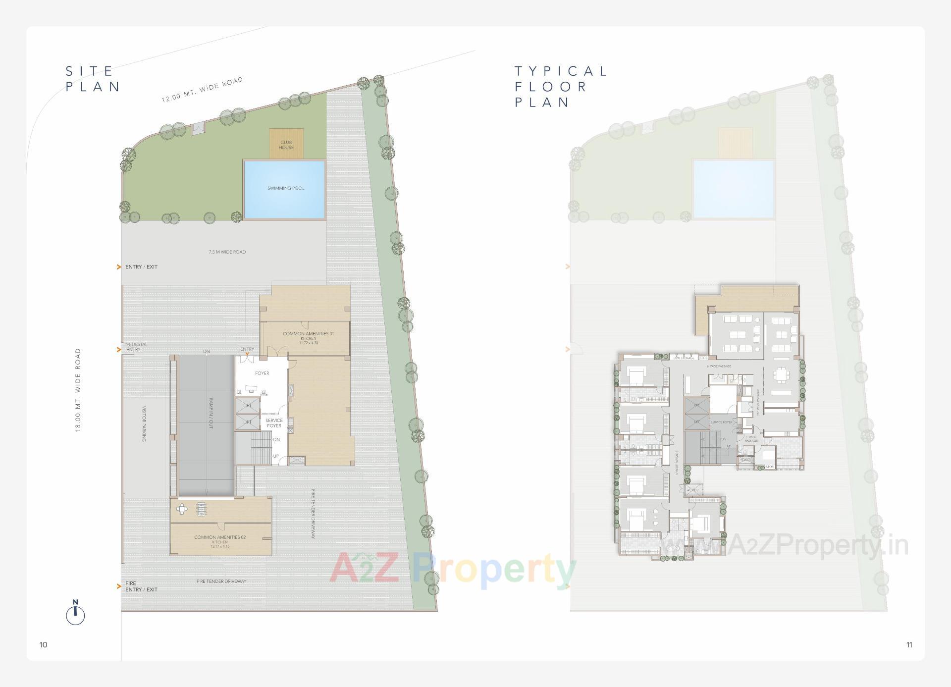 Layout of real estate project Three60 located at Gotri, Vadodara, Gujarat