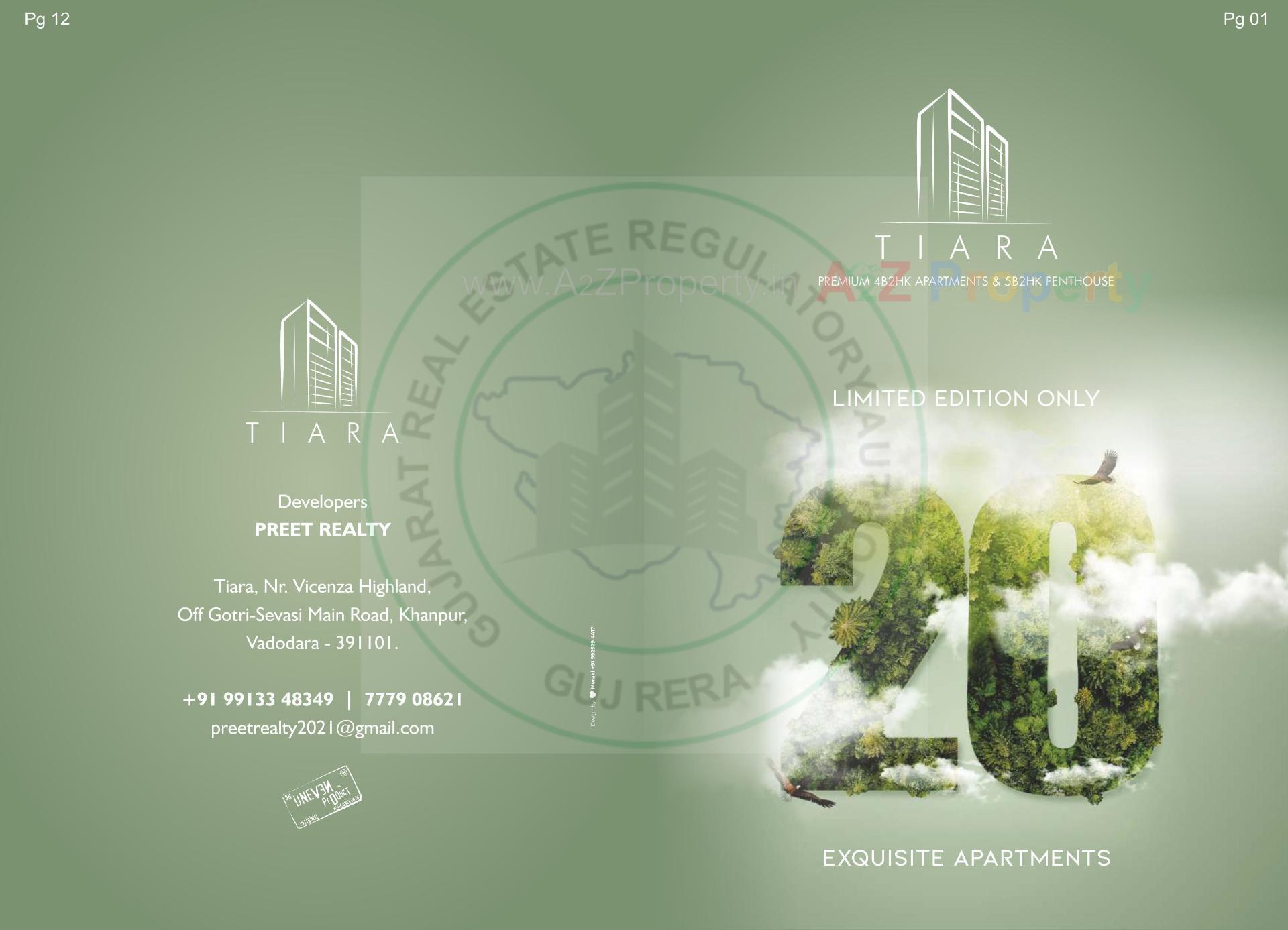  of real estate project Tiara located at Khanpur, Vadodara, Gujarat