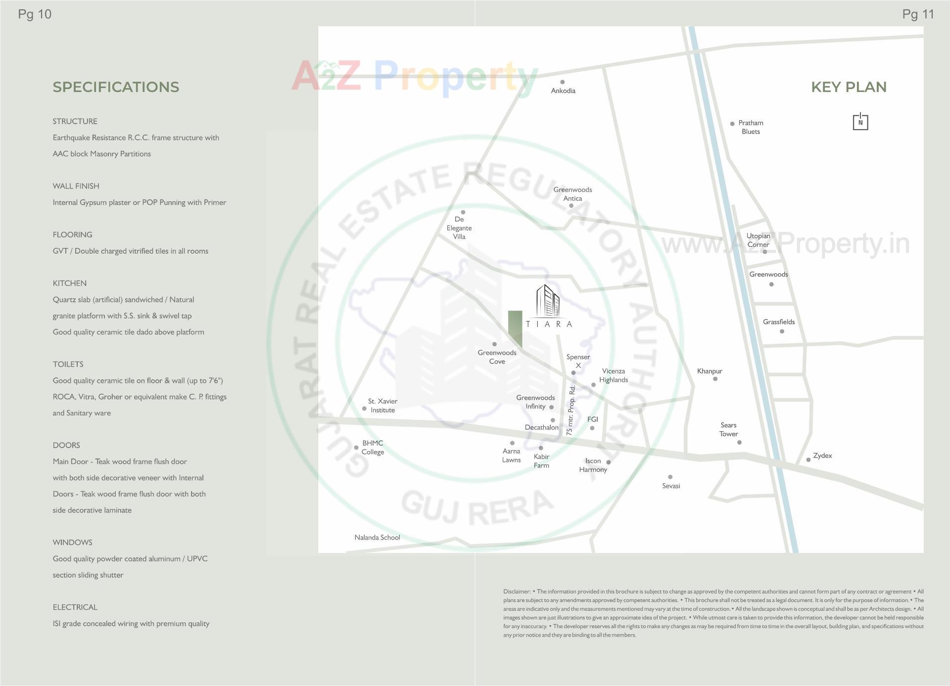  of real estate project Tiara located at Khanpur, Vadodara, Gujarat
