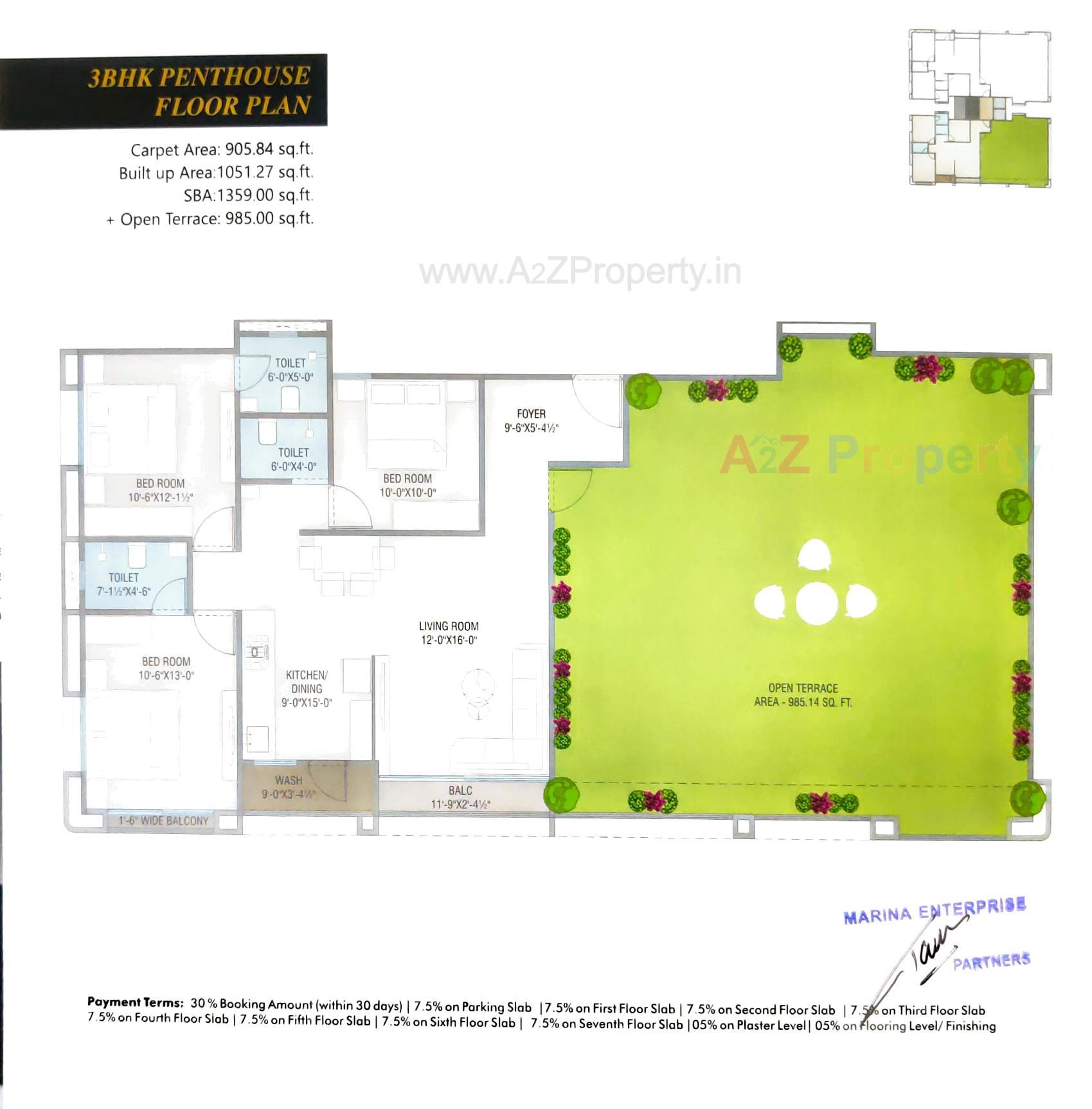 Layout of real estate project Times Square located at Tandalja, Vadodara, Gujarat