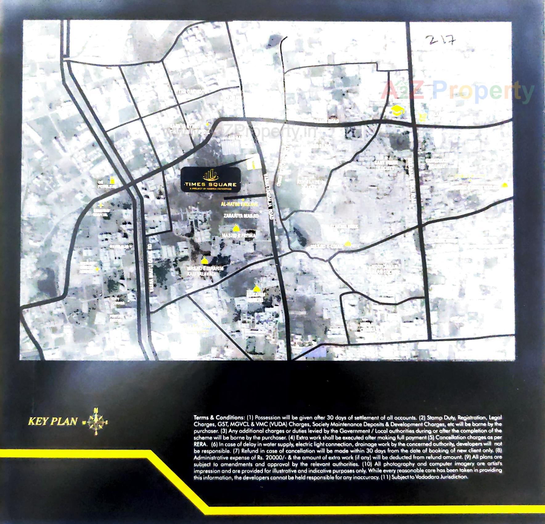  of real estate project Times Square located at Tandalja, Vadodara, Gujarat