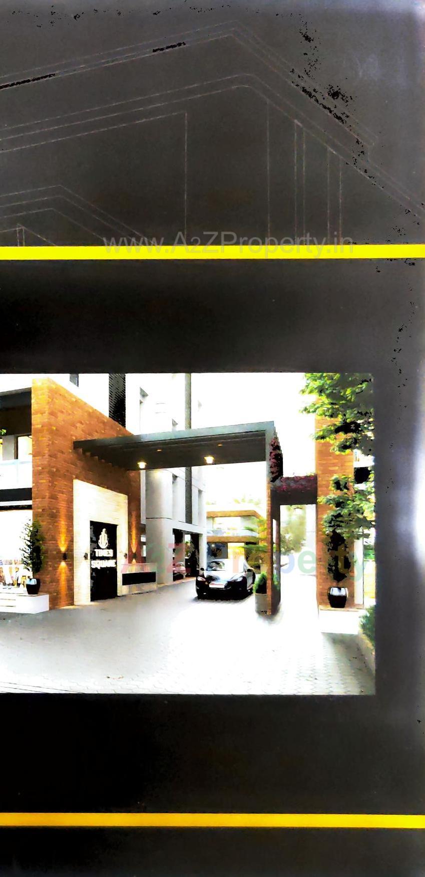 3D Elevation of real estate project Times Square located at Tandalja, Vadodara, Gujarat