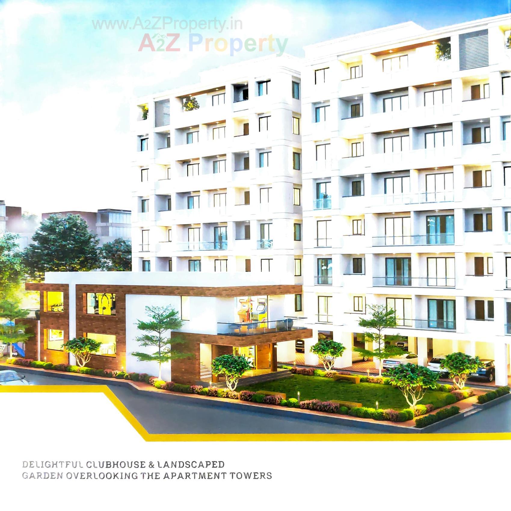 3D Elevation of real estate project Times Square located at Tandalja, Vadodara, Gujarat