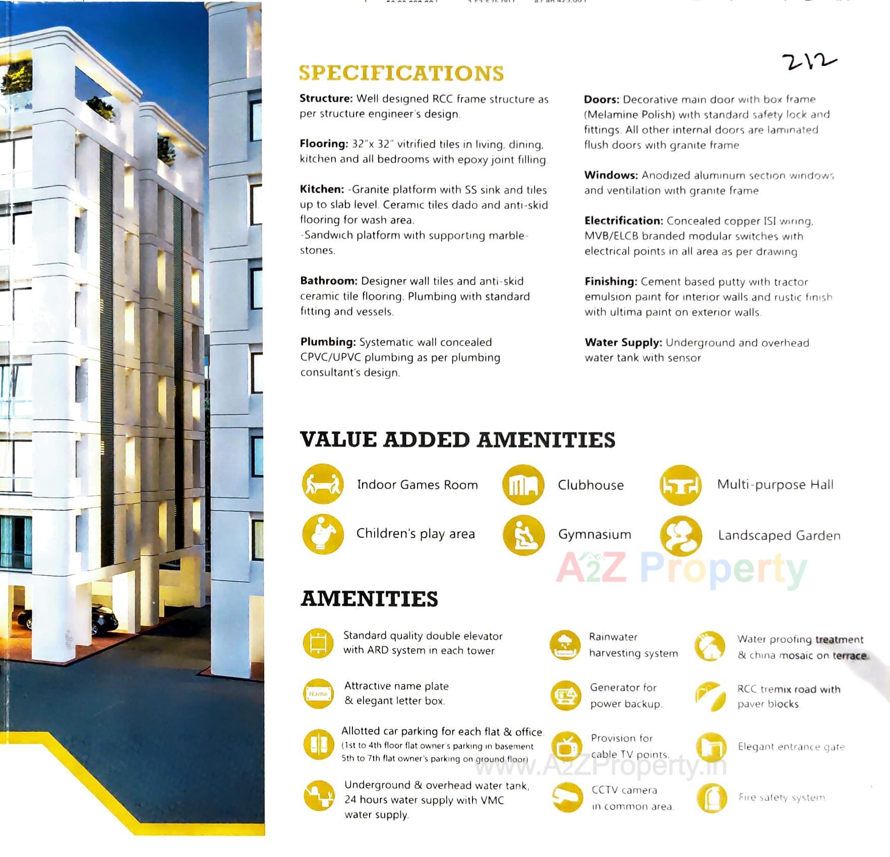  of real estate project Times Square located at Tandalja, Vadodara, Gujarat