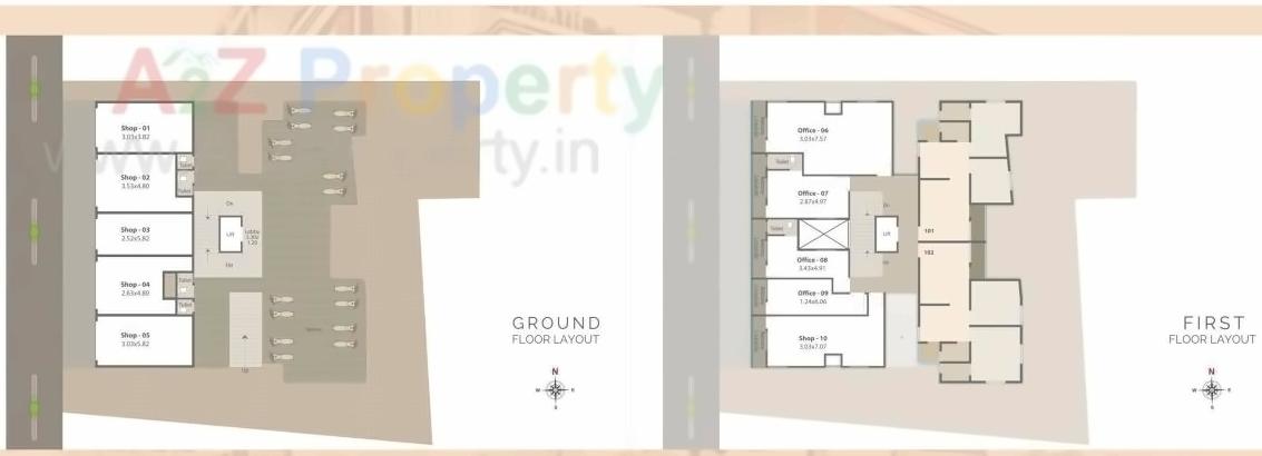 Layout of real estate project Tirth Exotica located at Kasba, Vadodara, Gujarat