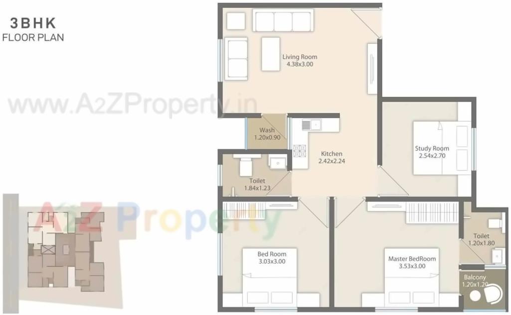 Layout of real estate project Tirth Exotica located at Kasba, Vadodara, Gujarat