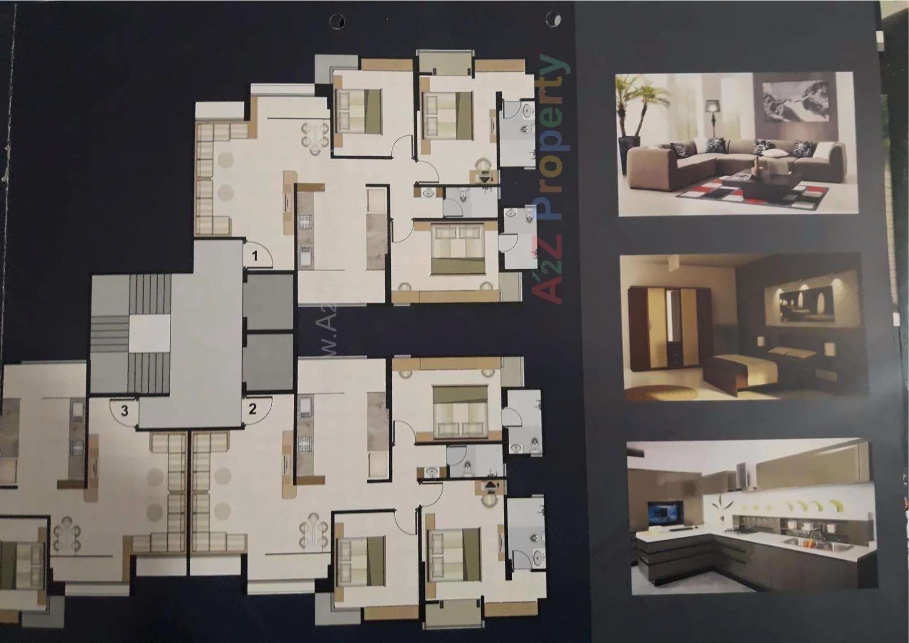Layout of real estate project Tithi Heights located at Gotri, Vadodara, Gujarat