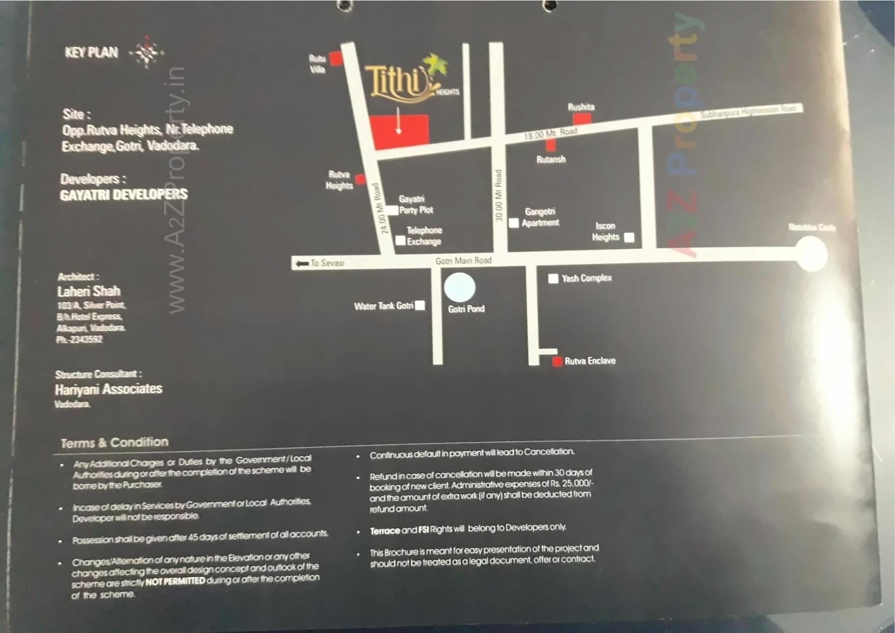  of real estate project Tithi Heights located at Gotri, Vadodara, Gujarat