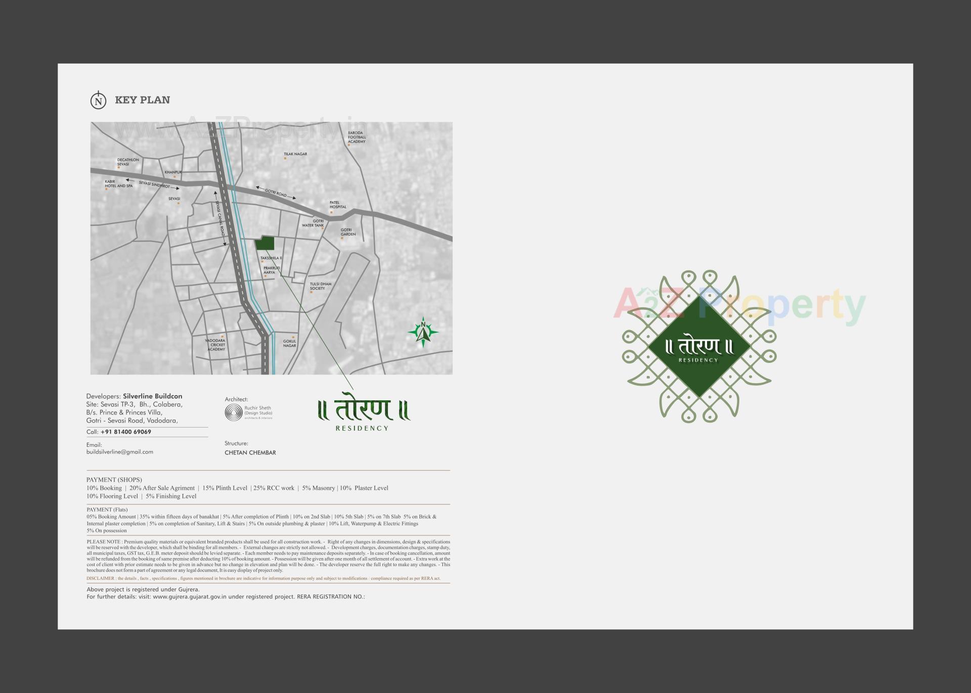  of real estate project Toran Residency located at Sevasi, Vadodara, Gujarat