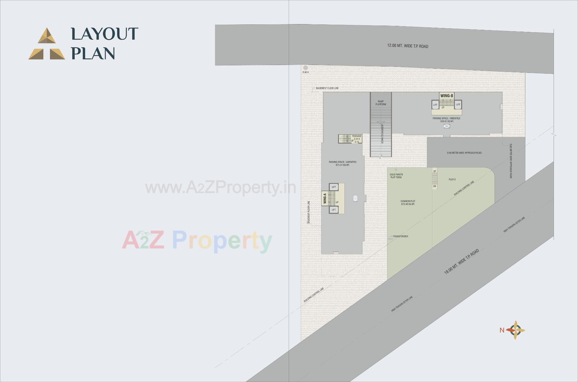Layout of real estate project Trilogy By Courtyard located at Sevasi, Vadodara, Gujarat