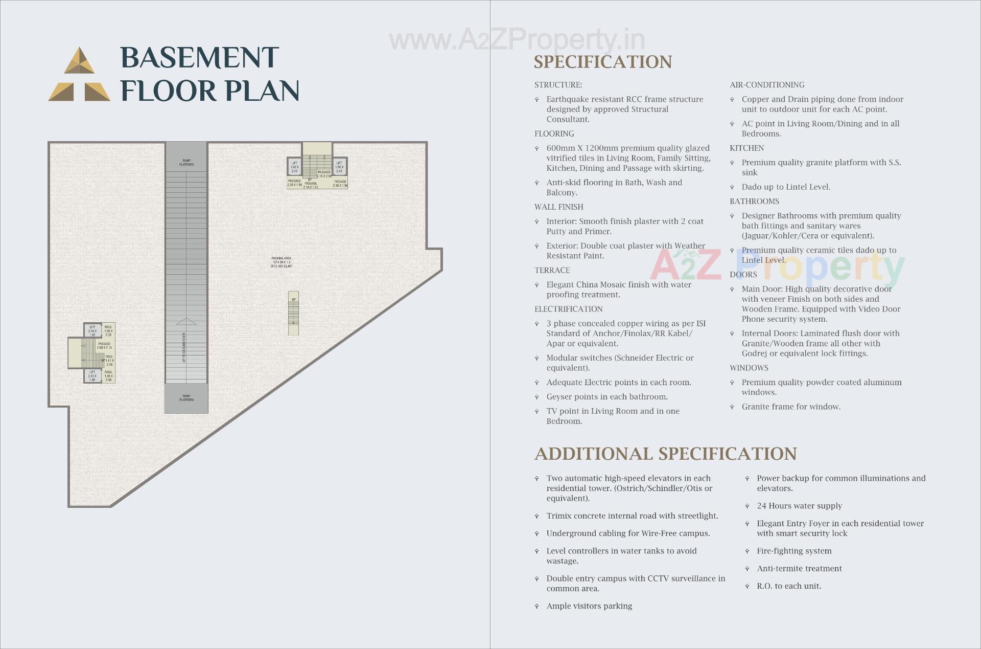  of real estate project Trilogy By Courtyard located at Sevasi, Vadodara, Gujarat