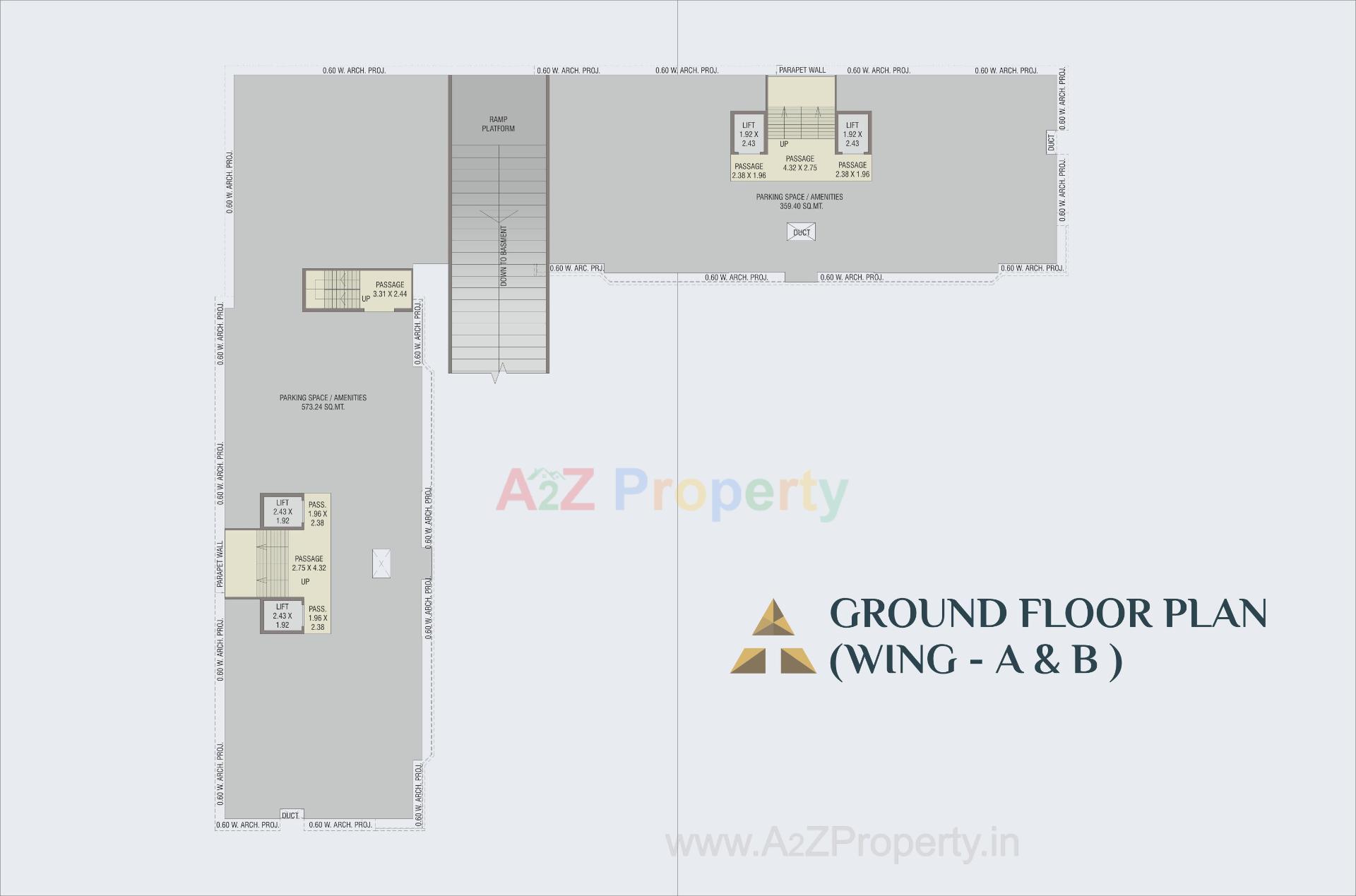 Layout of real estate project Trilogy By Courtyard located at Sevasi, Vadodara, Gujarat