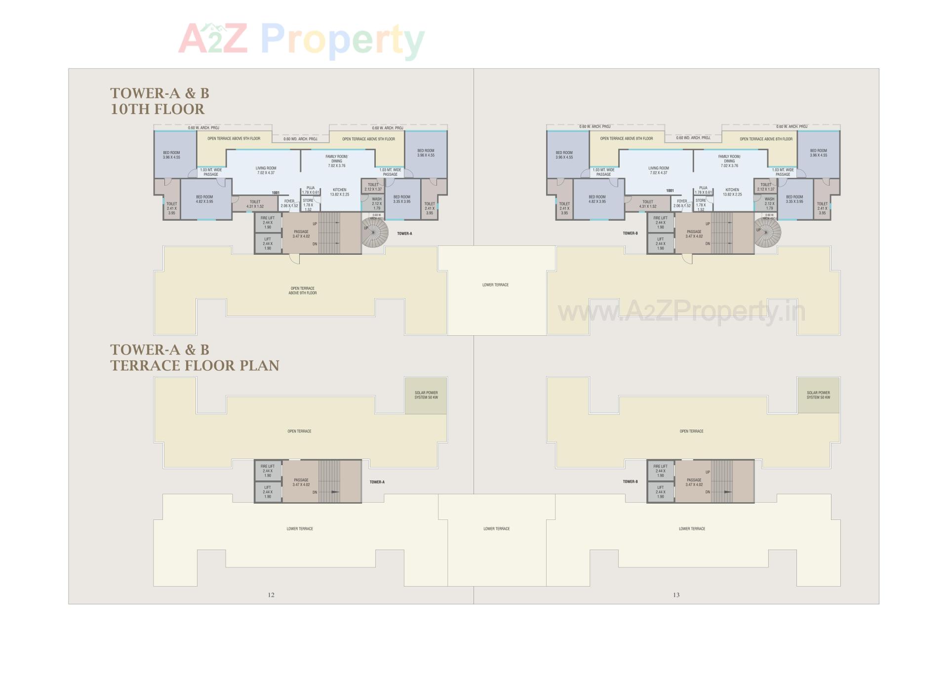 Layout of real estate project Trinity By Courtyard located at Gotri, Vadodara, Gujarat