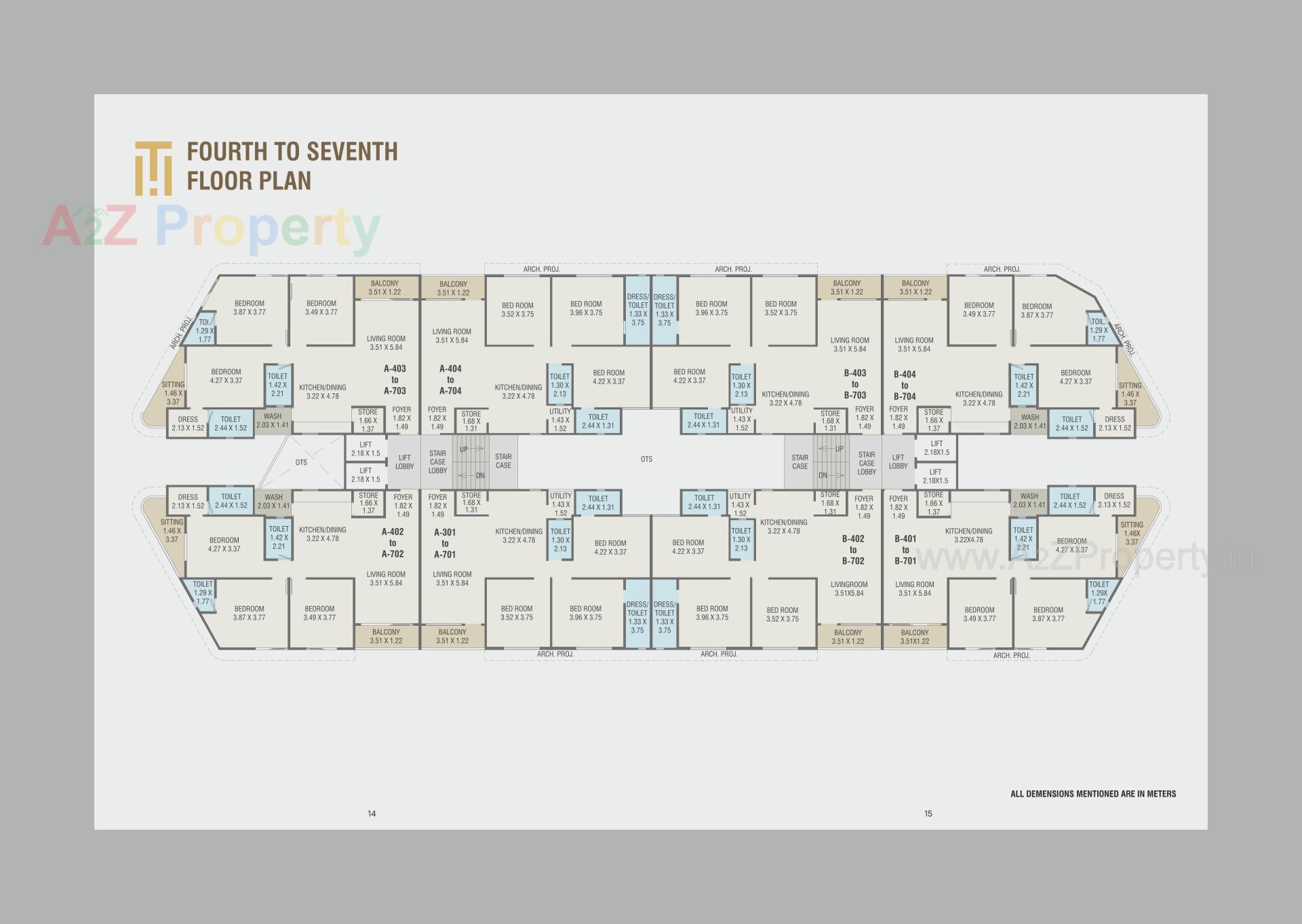 Layout of real estate project Trinity Heights located at Talsat, Vadodara, Gujarat