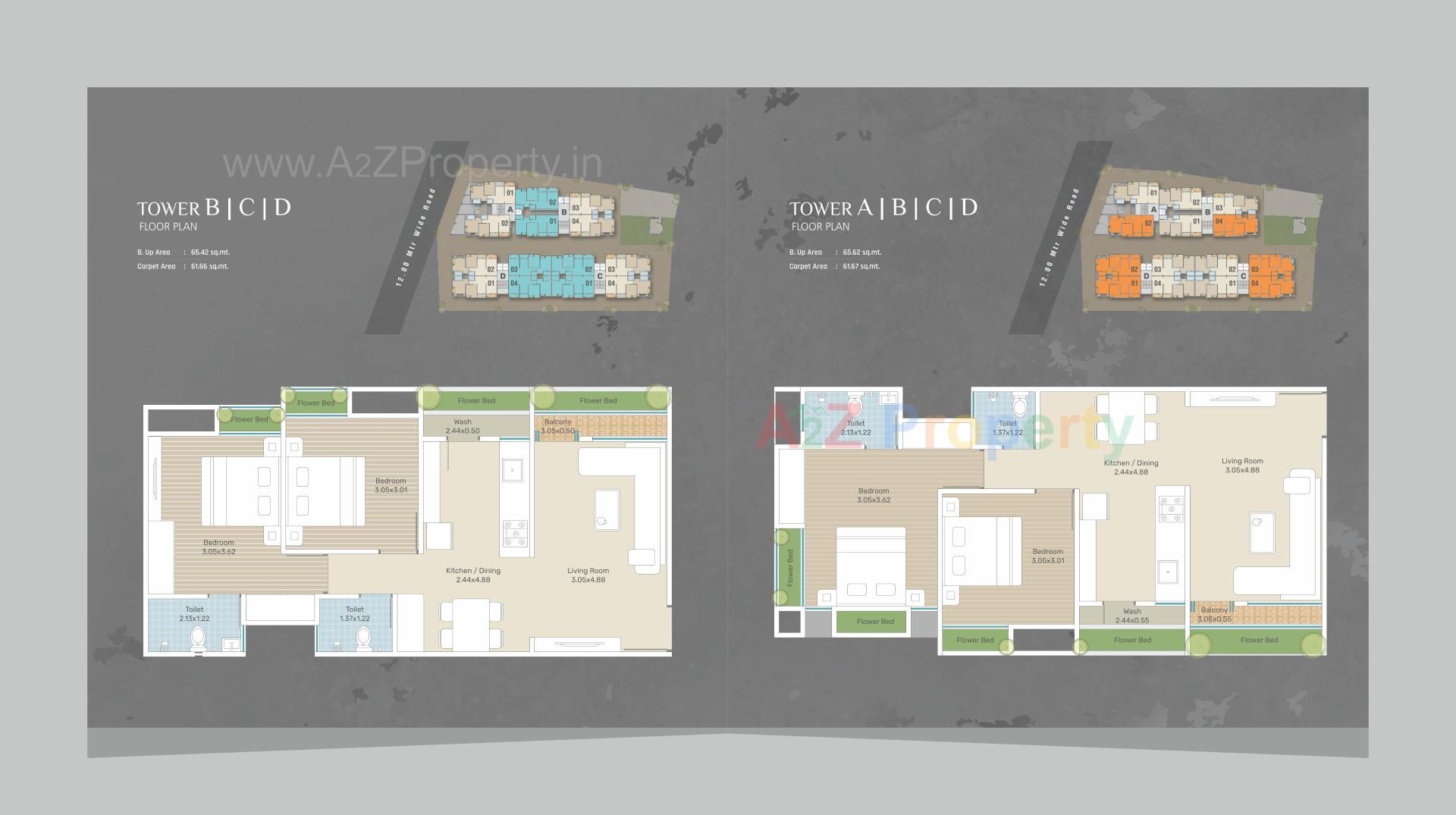 Layout of real estate project Trisha Rudraksh located at Danteshwar, Vadodara, Gujarat