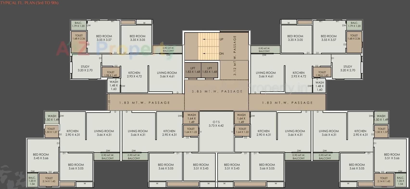 Layout of real estate project Trisha Rudraksh located at Kasba, Vadodara, Gujarat
