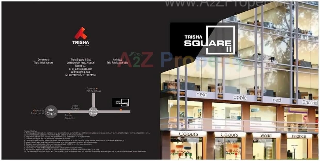  of real estate project Trisha Square located at Kasba, Vadodara, Gujarat